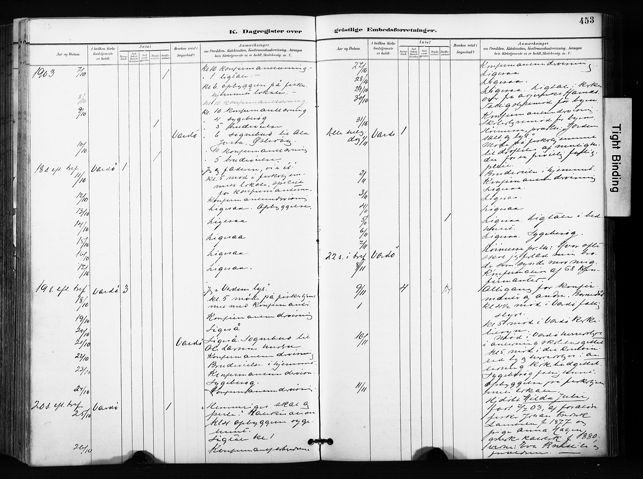 Vardø sokneprestkontor, AV/SATØ-S-1332/H/Ha/L0010kirke: Parish register (official) no. 10, 1895-1907, p. 453