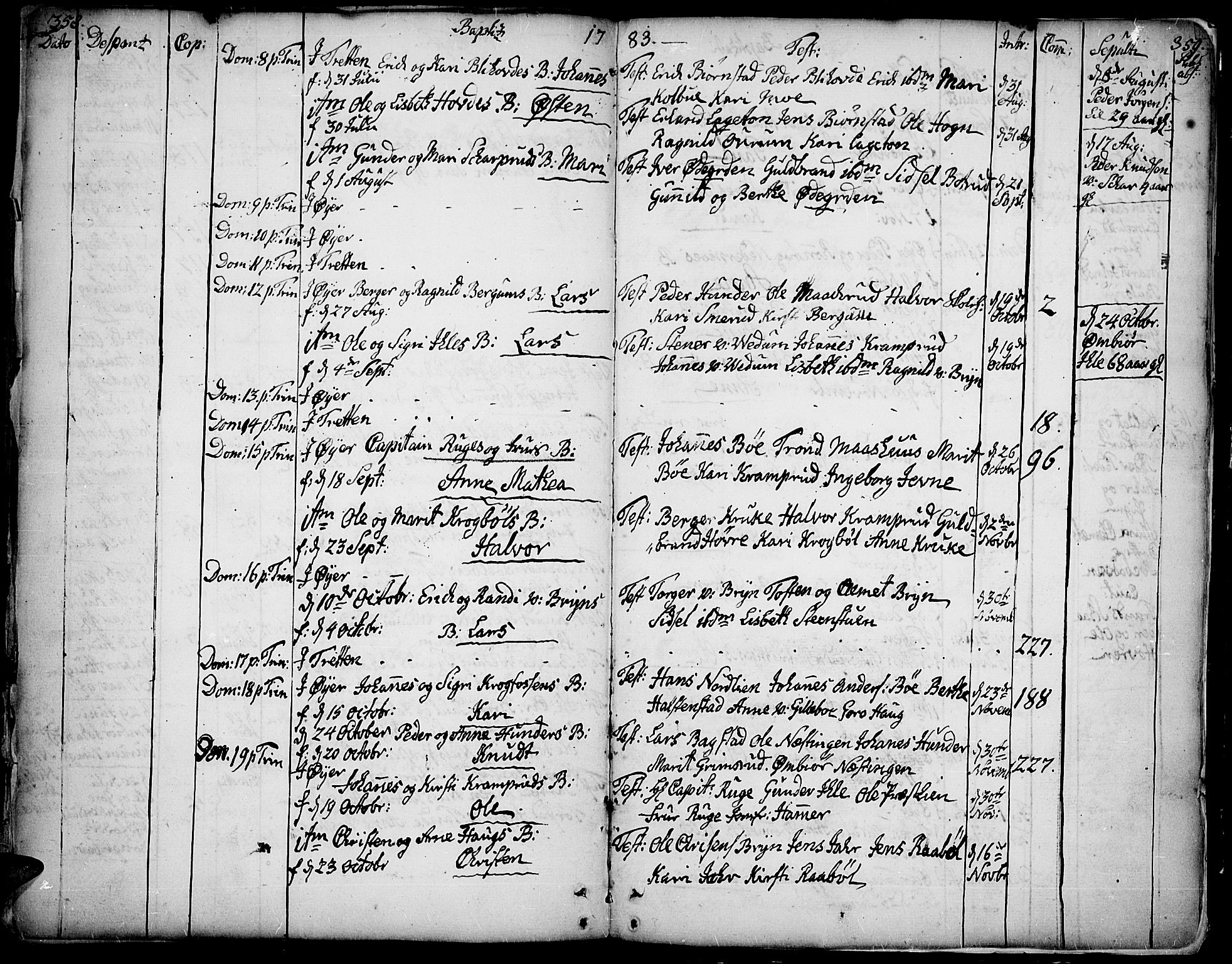 Øyer prestekontor, AV/SAH-PREST-084/H/Ha/Haa/L0002: Parish register (official) no. 2, 1733-1784, p. 358-359