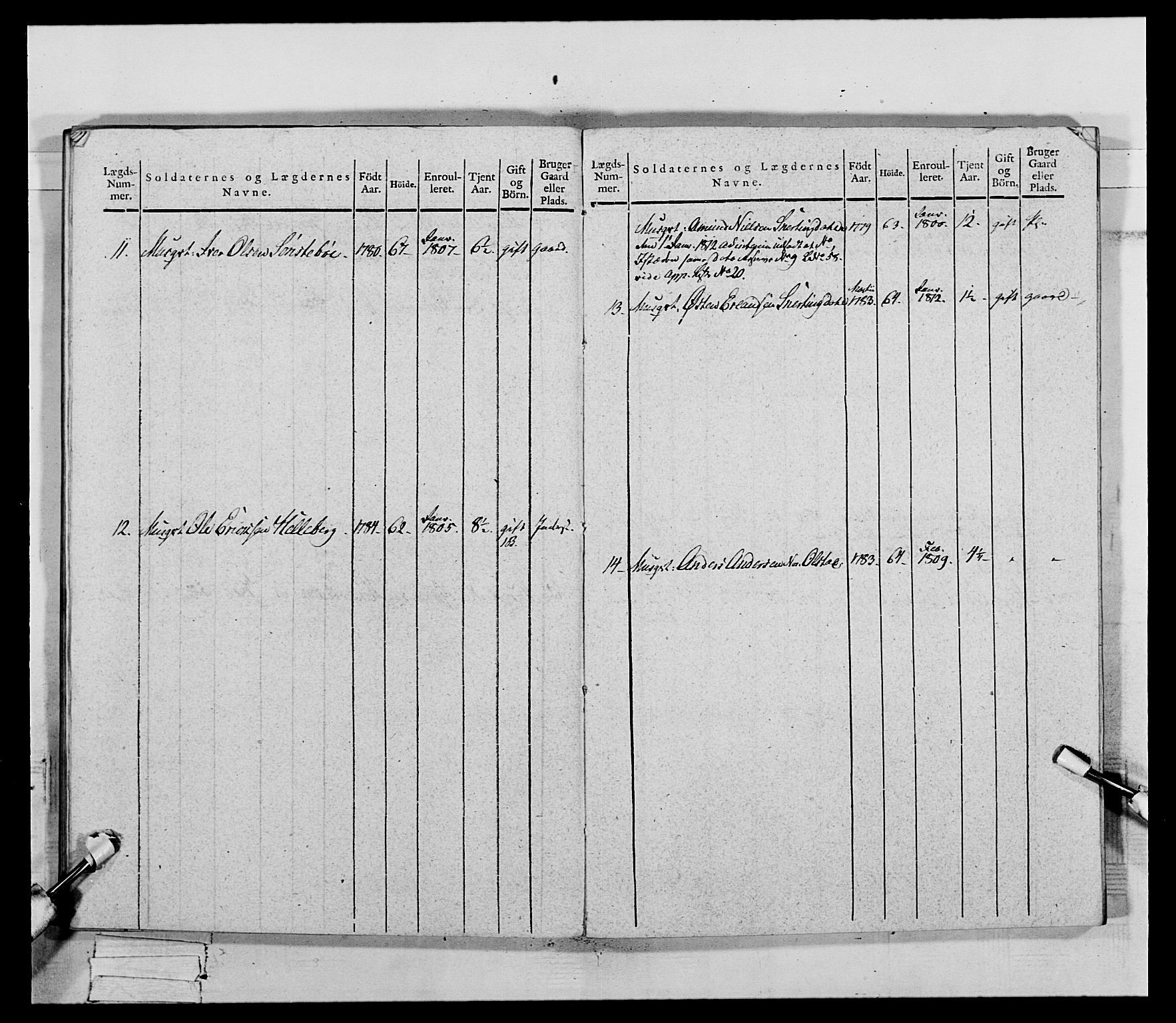 Generalitets- og kommissariatskollegiet, Det kongelige norske kommissariatskollegium, AV/RA-EA-5420/E/Eh/L0069: Opplandske gevorbne infanteriregiment, 1810-1818, p. 520