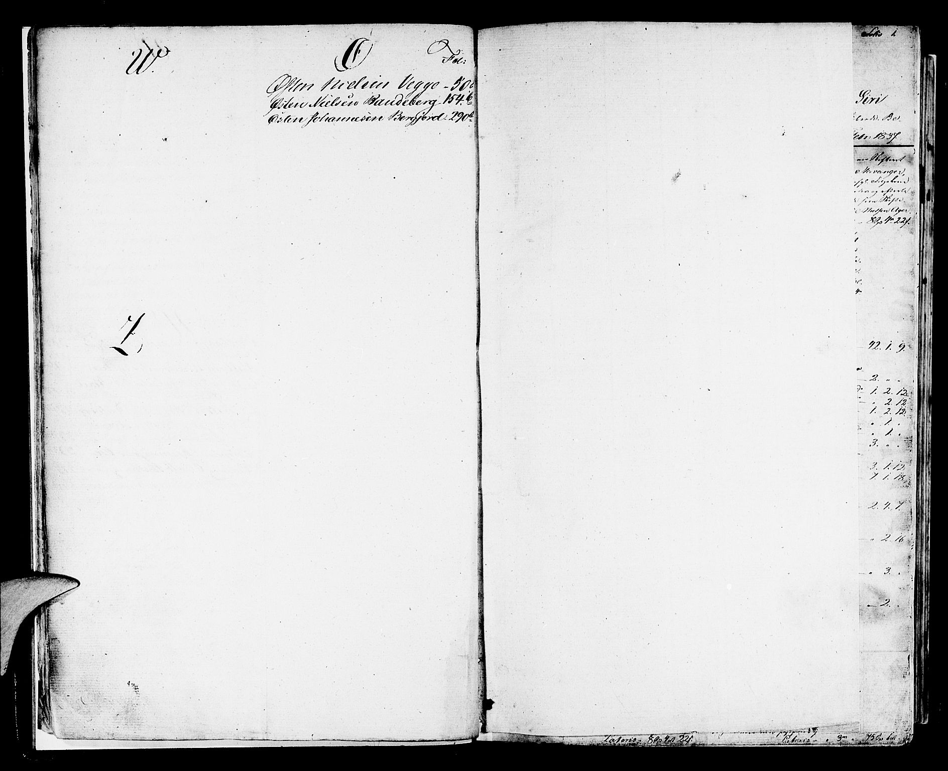 Ryfylke tingrett, SAST/A-100055/001/IV/IVD/L0021: Skifteprotokoll, register i protokollen, 1837-1845, p. 0b-1a