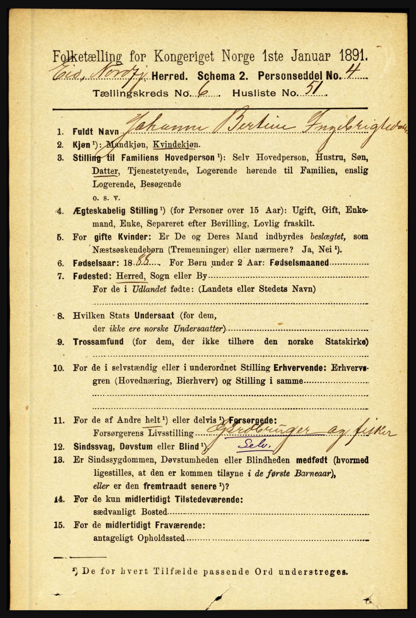 RA, 1891 census for 1443 Eid, 1891, p. 1747