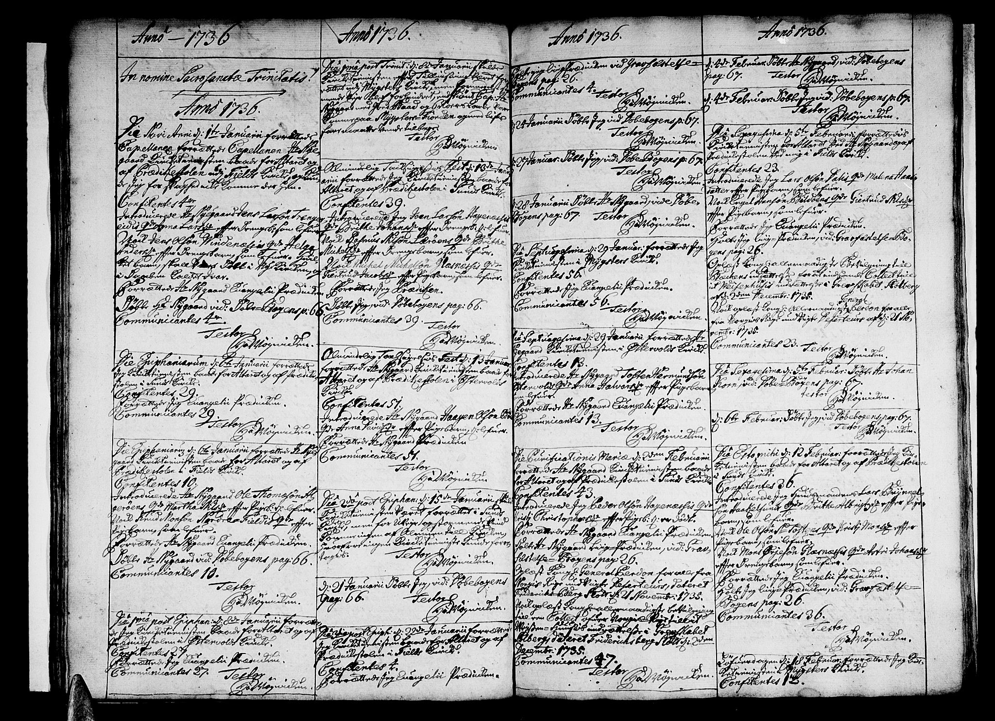 Sund sokneprestembete, AV/SAB-A-99930: Parish register (official) no. A 1, 1729-1740