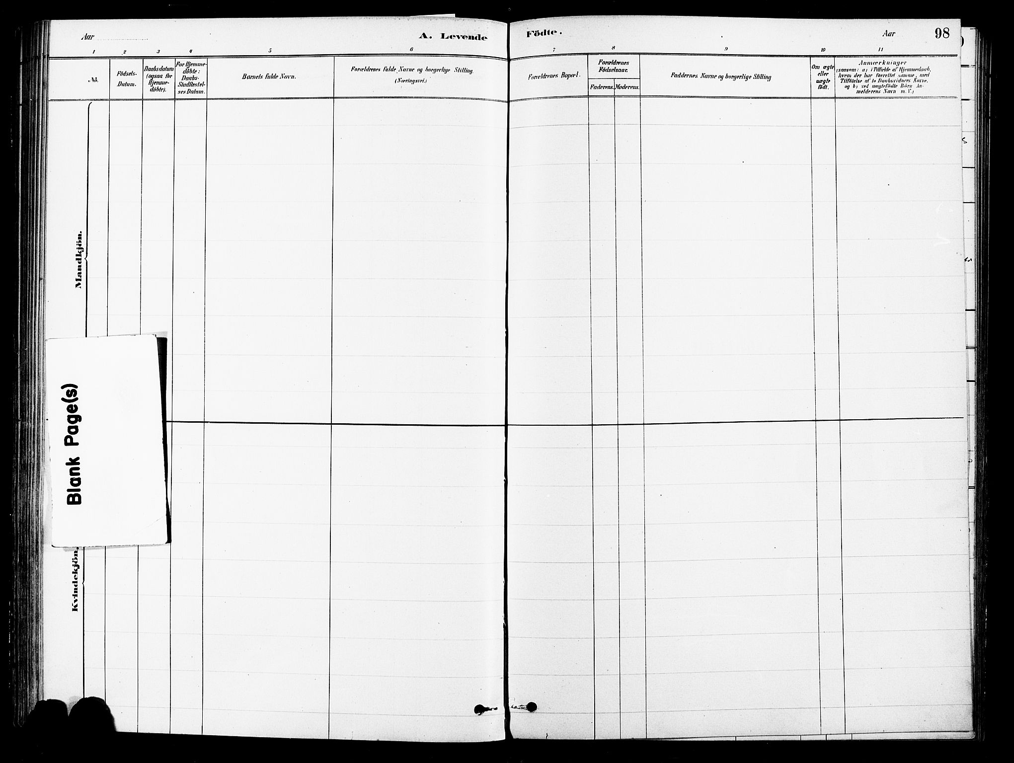 Asker prestekontor Kirkebøker, AV/SAO-A-10256a/F/Fb/L0001: Parish register (official) no. II 1, 1879-1895, p. 98