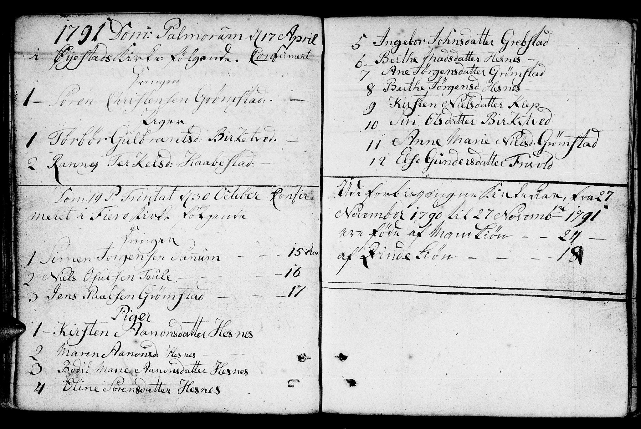 Fjære sokneprestkontor, AV/SAK-1111-0011/F/Fb/L0005: Parish register (copy) no. B 5, 1785-1803, p. 93