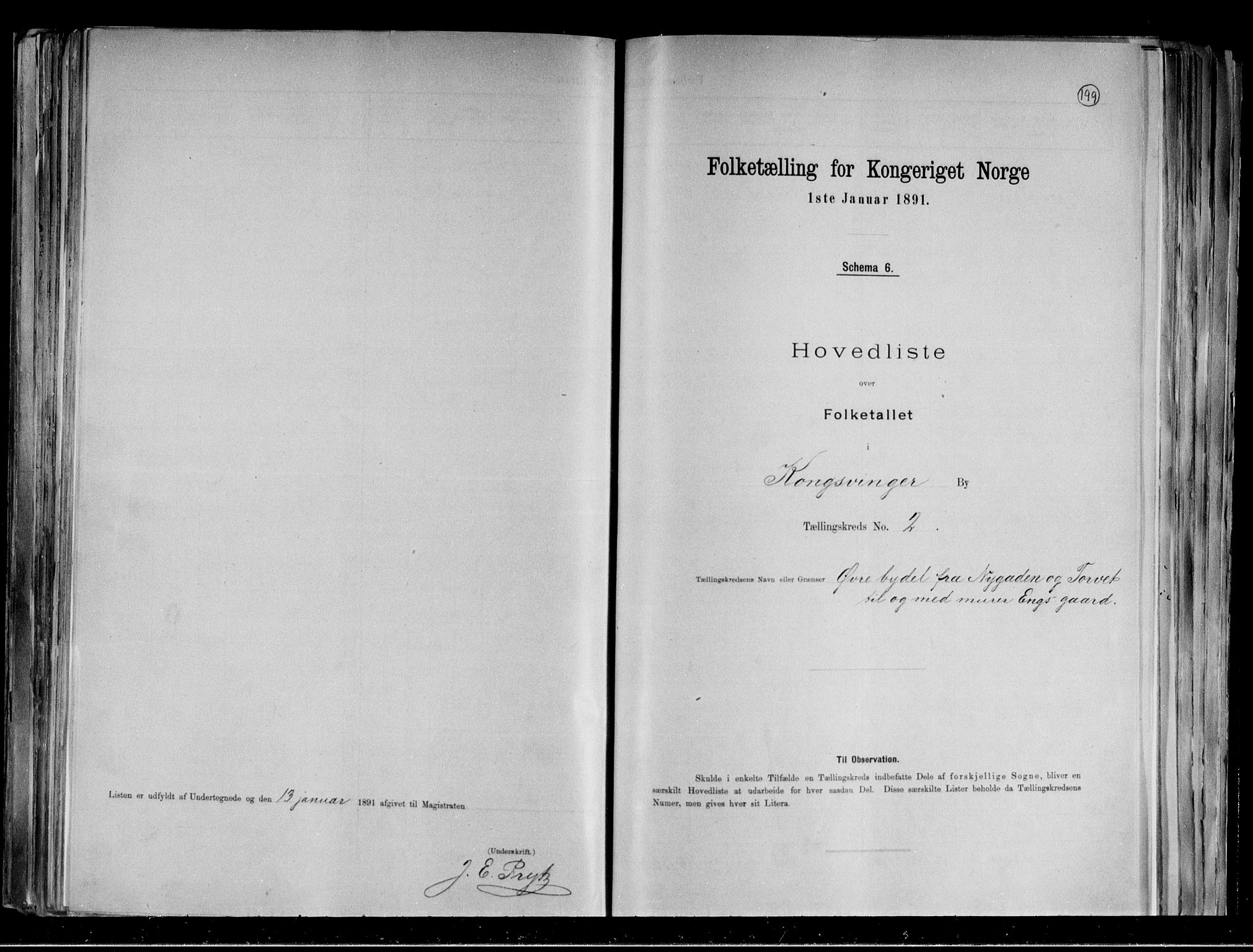 RA, 1891 census for 0402 Kongsvinger, 1891, p. 10