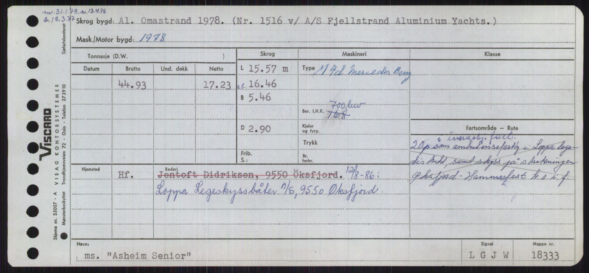 Sjøfartsdirektoratet med forløpere, Skipsmålingen, AV/RA-S-1627/H/Ha/L0001/0001: Fartøy, A-Eig / Fartøy A-Bjøn, p. 431