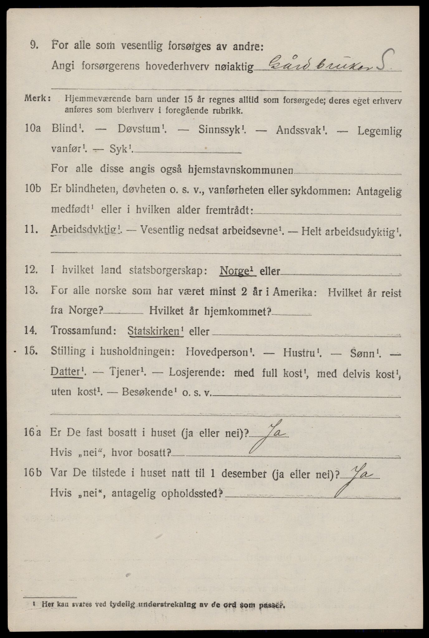 SAKO, 1920 census for Kviteseid, 1920, p. 7348