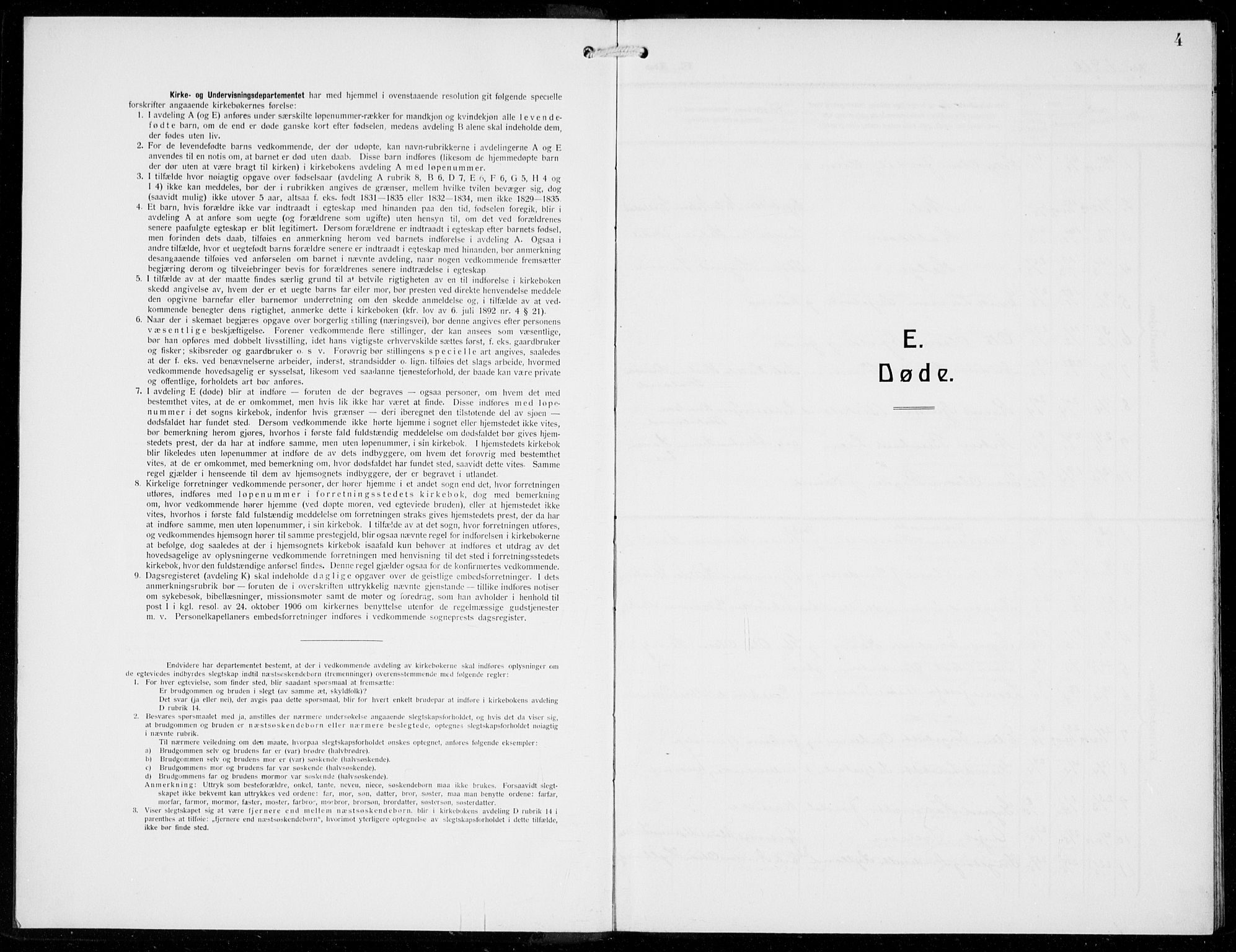 Odda Sokneprestembete, SAB/A-77201/H/Hab: Parish register (copy) no. E 1, 1910-1940, p. 4