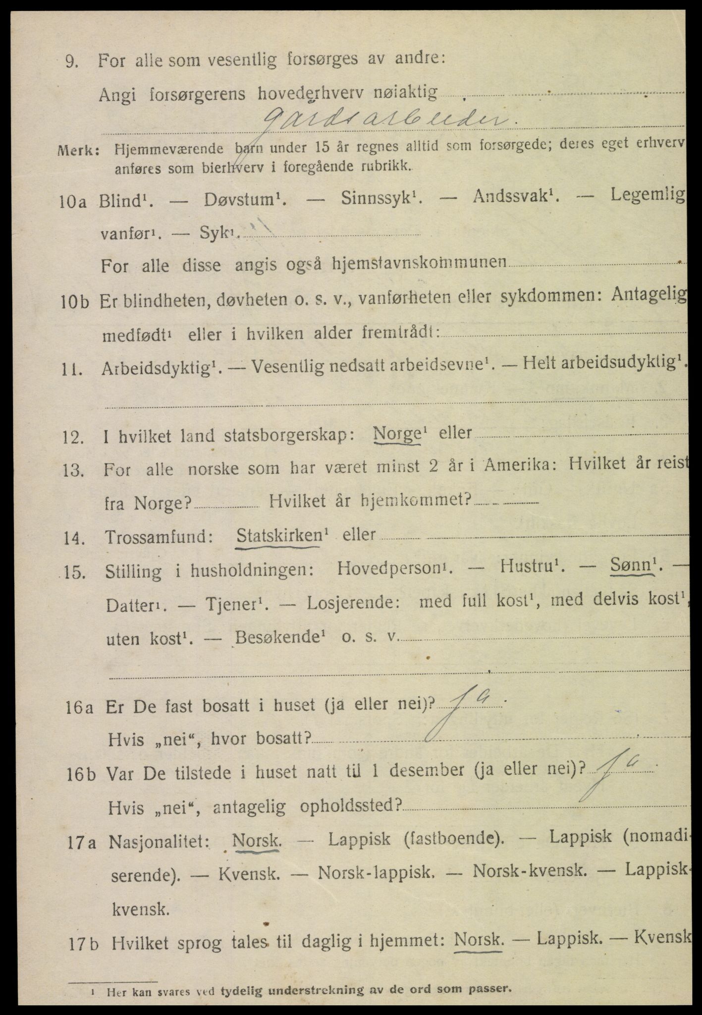 SAT, 1920 census for Åsen, 1920, p. 2059