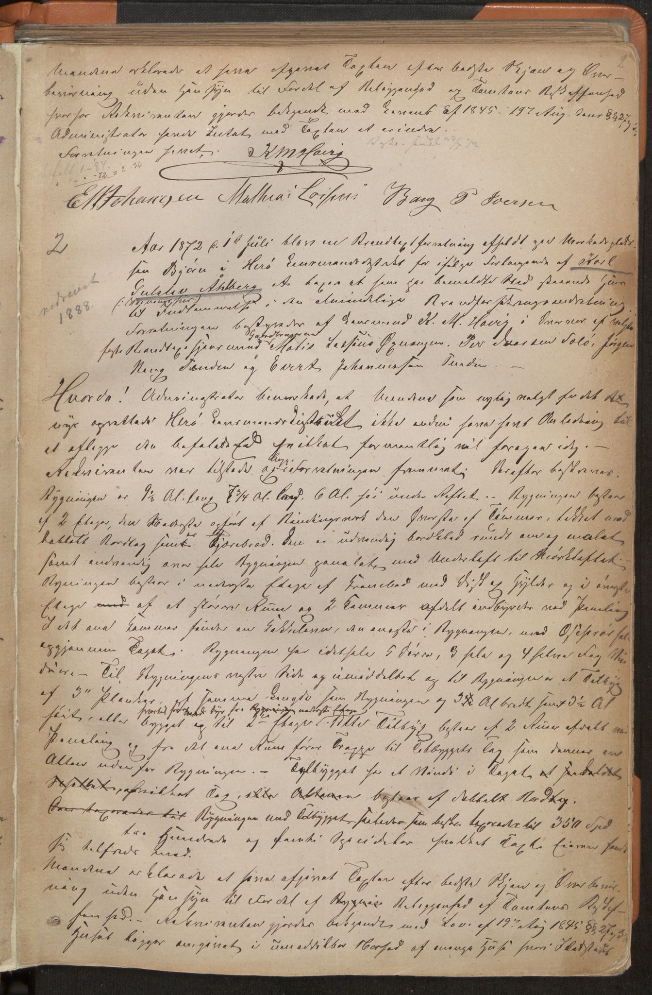 Norges Brannkasse Herøy, AV/SAT-A-5570, 1872-1888, p. 2a