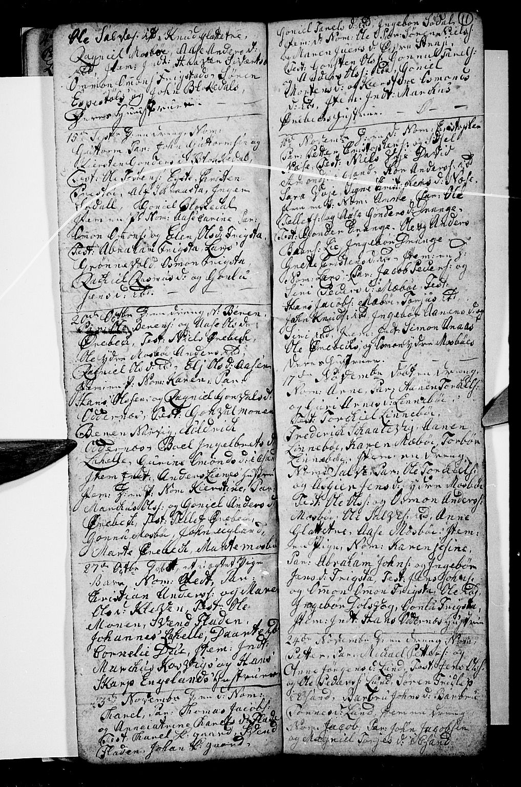 Oddernes sokneprestkontor, SAK/1111-0033/F/Fb/Fba/L0002: Parish register (copy) no. B 2, 1791-1806, p. 11