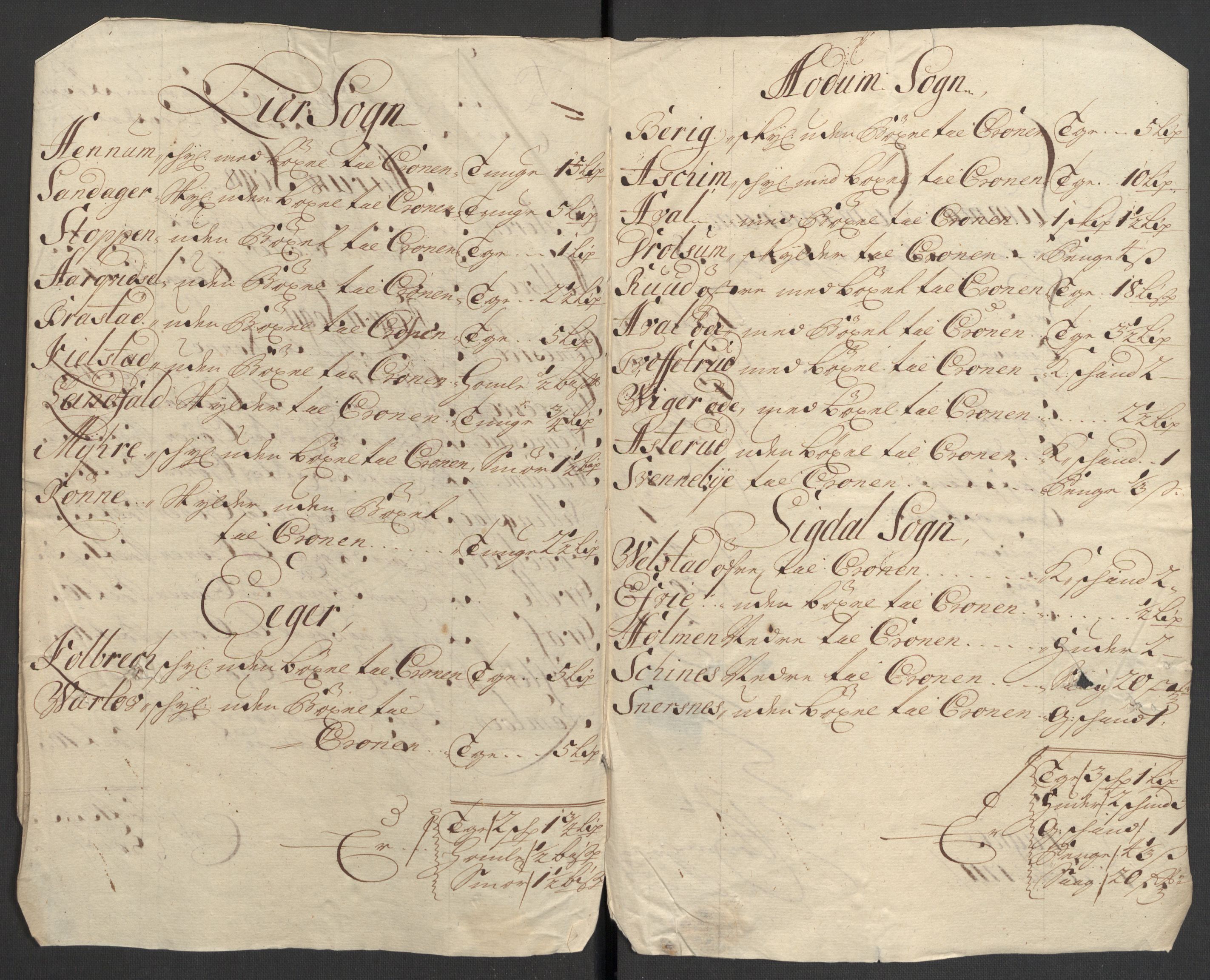 Rentekammeret inntil 1814, Reviderte regnskaper, Fogderegnskap, RA/EA-4092/R31/L1705: Fogderegnskap Hurum, Røyken, Eiker, Lier og Buskerud, 1711, p. 21