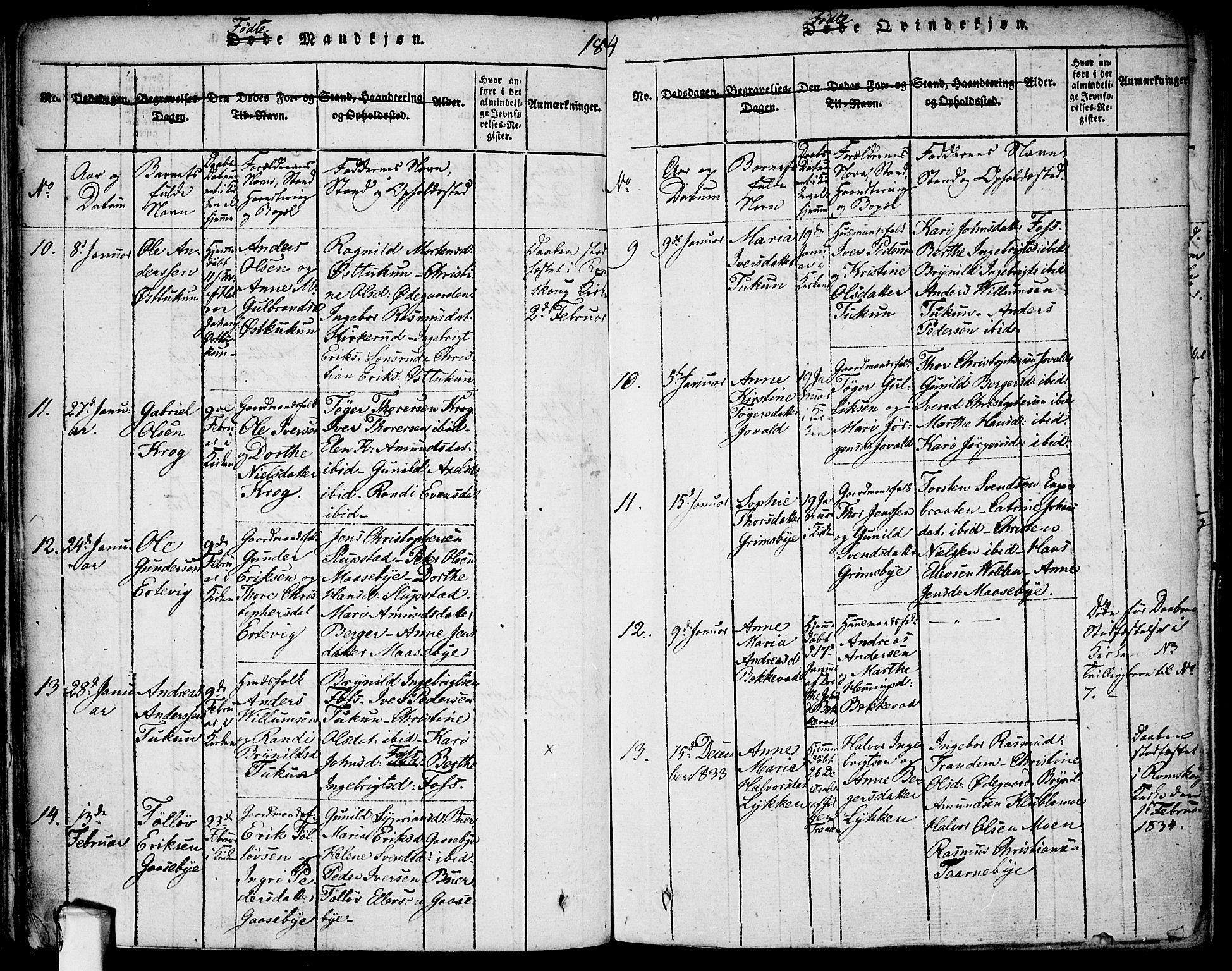 Rødenes prestekontor Kirkebøker, AV/SAO-A-2005/F/Fa/L0004: Parish register (official) no. I 4, 1814-1838, p. 155