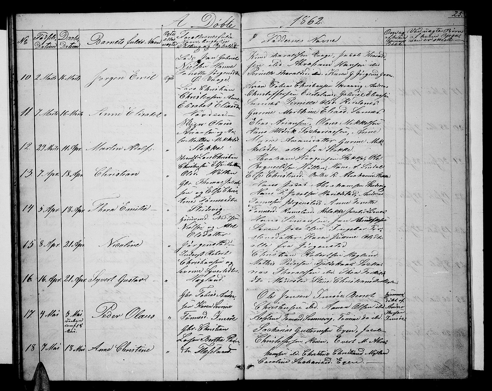 Sør-Audnedal sokneprestkontor, AV/SAK-1111-0039/F/Fb/Fba/L0002: Parish register (copy) no. B 2, 1853-1878, p. 25