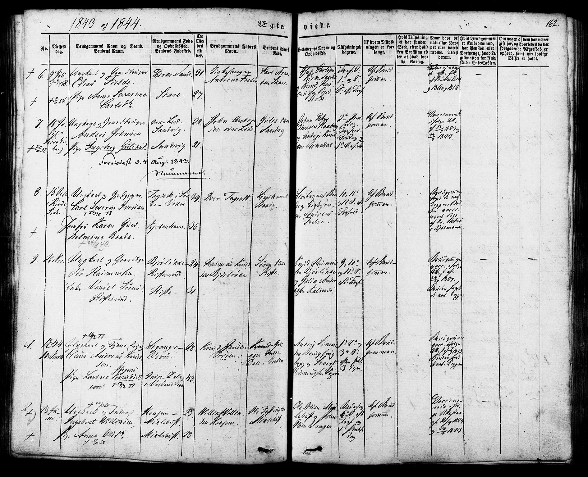 Ministerialprotokoller, klokkerbøker og fødselsregistre - Møre og Romsdal, AV/SAT-A-1454/503/L0034: Parish register (official) no. 503A02, 1841-1884, p. 162