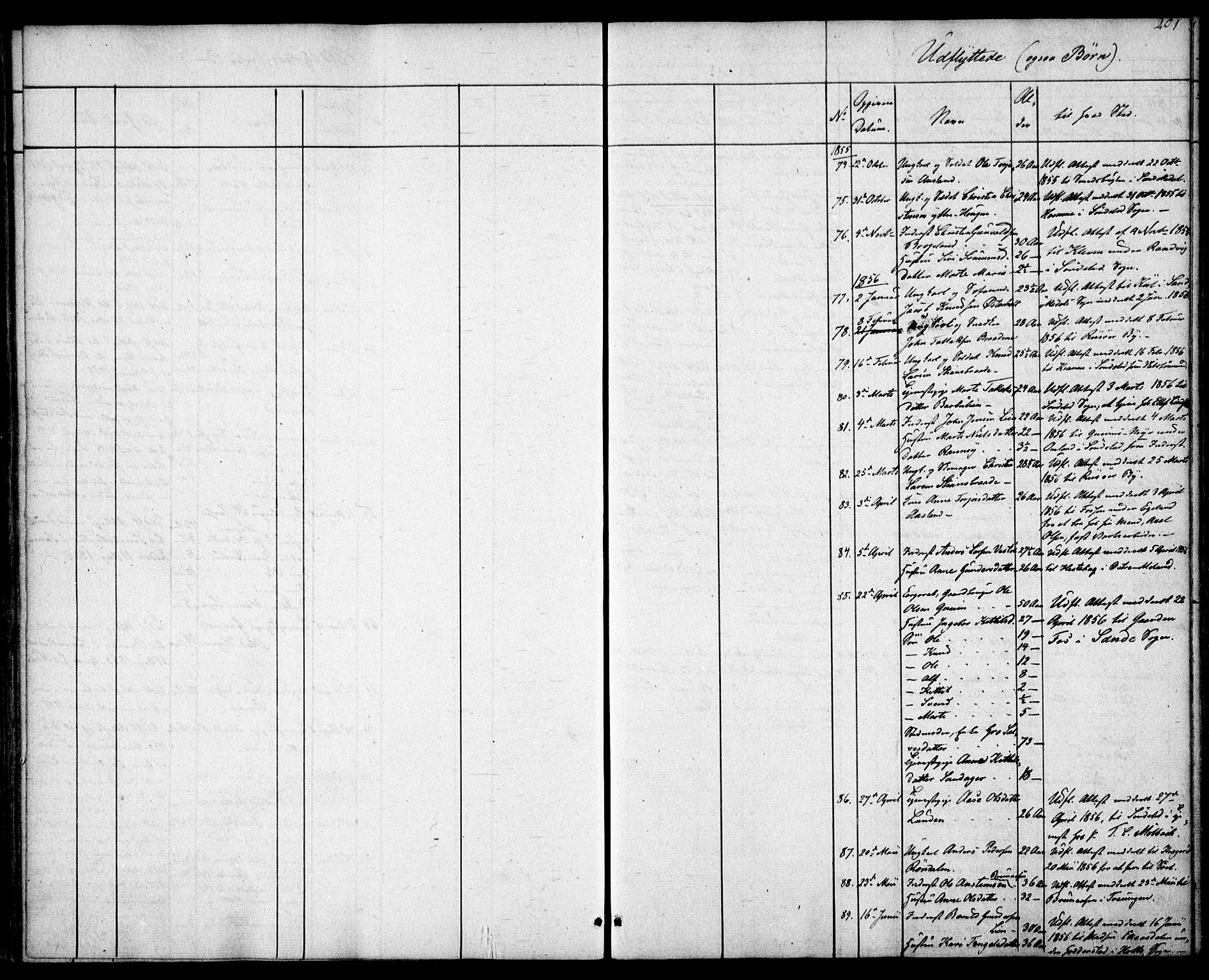 Gjerstad sokneprestkontor, SAK/1111-0014/F/Fa/Faa/L0006: Parish register (official) no. A 6, 1841-1857, p. 201