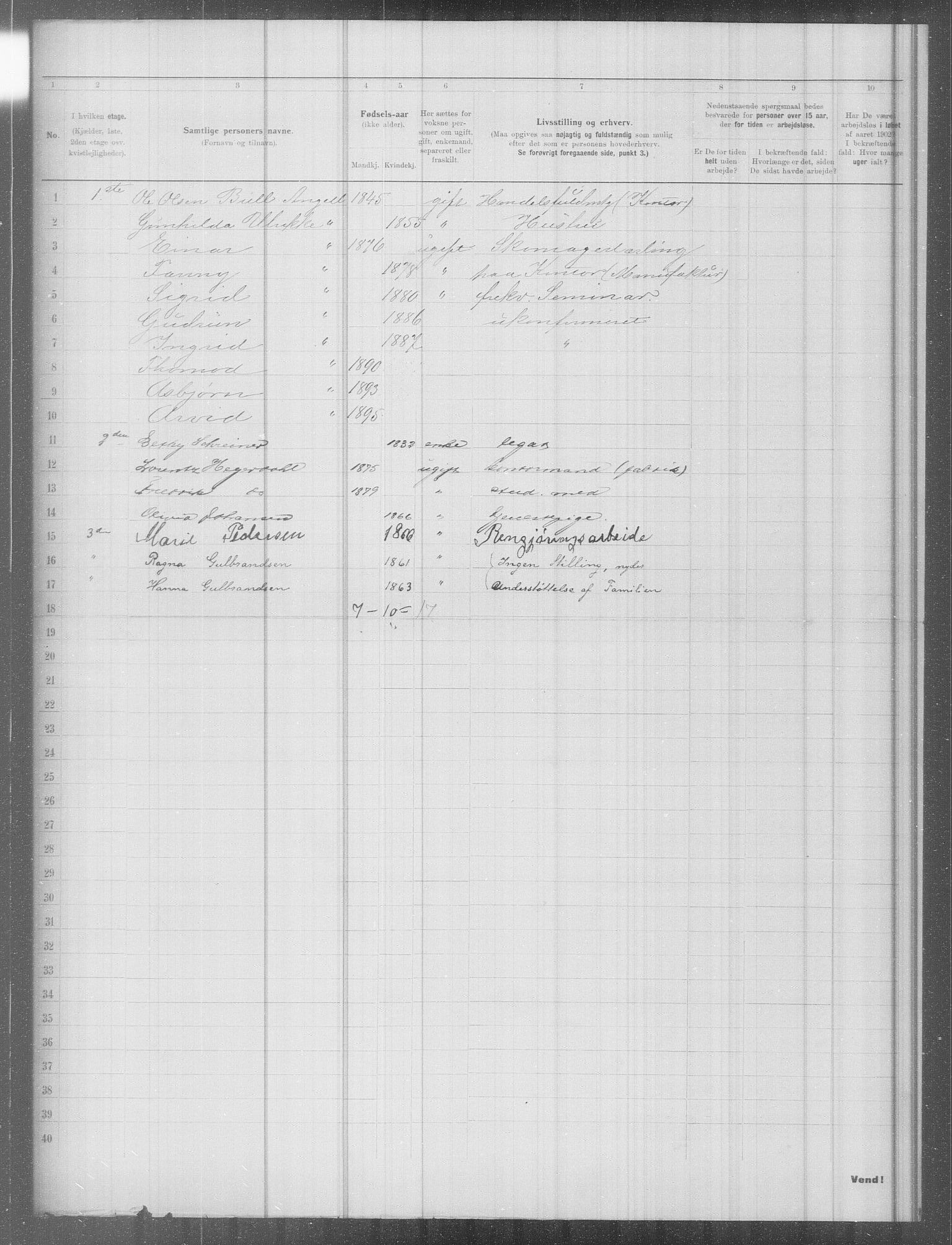 OBA, Municipal Census 1902 for Kristiania, 1902, p. 8550