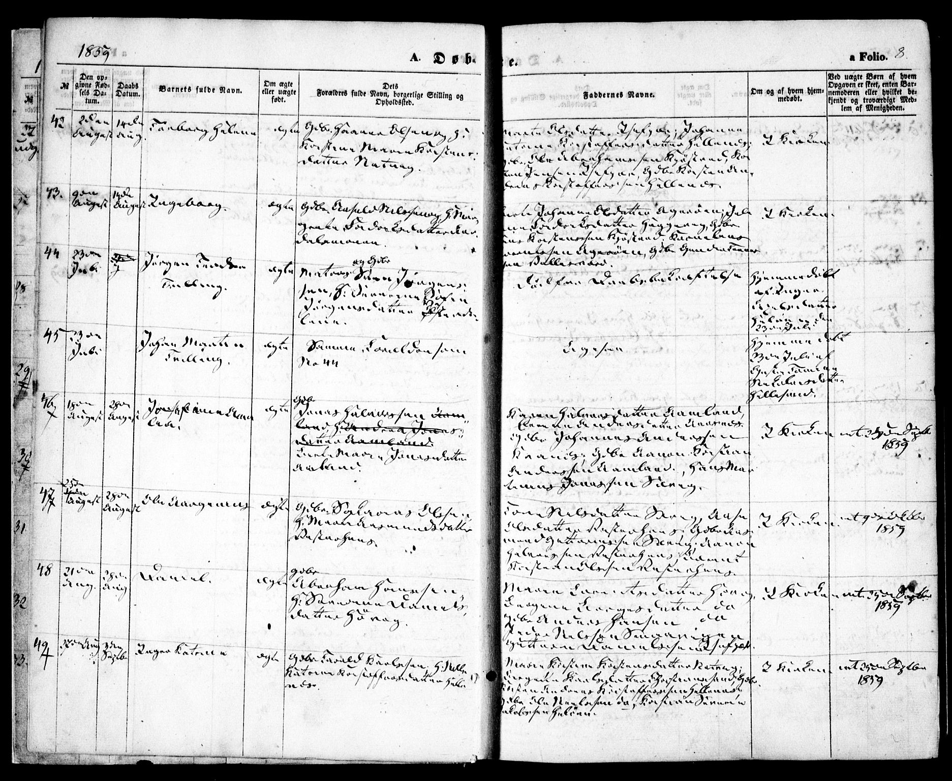 Høvåg sokneprestkontor, SAK/1111-0025/F/Fa/L0004: Parish register (official) no. A 4, 1859-1877, p. 8