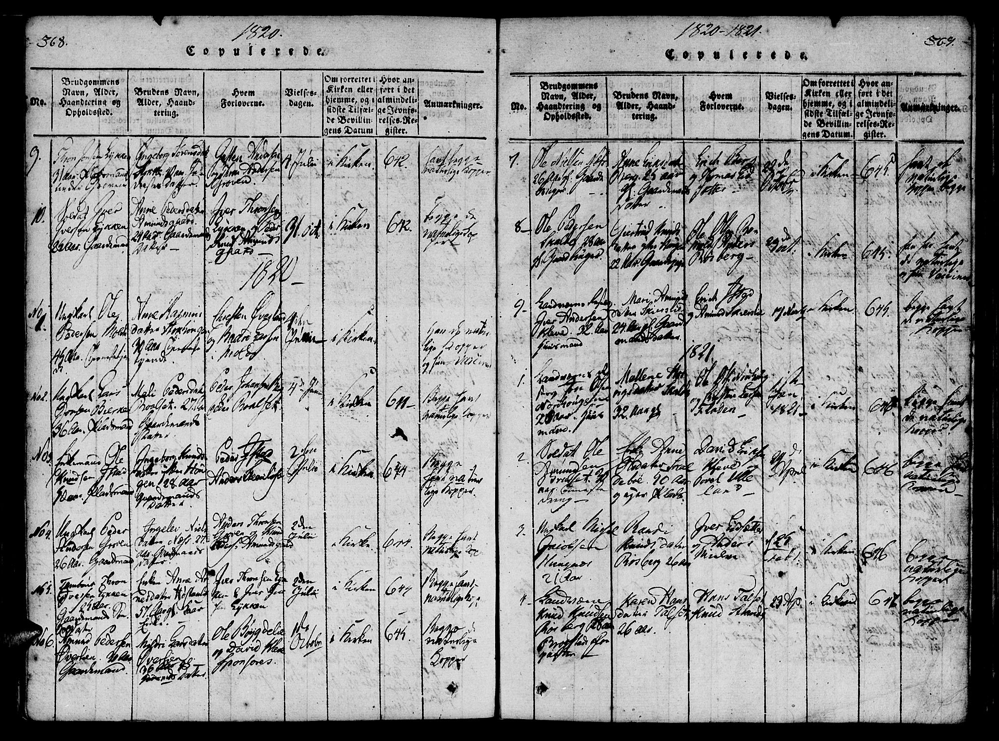 Ministerialprotokoller, klokkerbøker og fødselsregistre - Møre og Romsdal, AV/SAT-A-1454/557/L0679: Parish register (official) no. 557A01, 1818-1843, p. 368-369