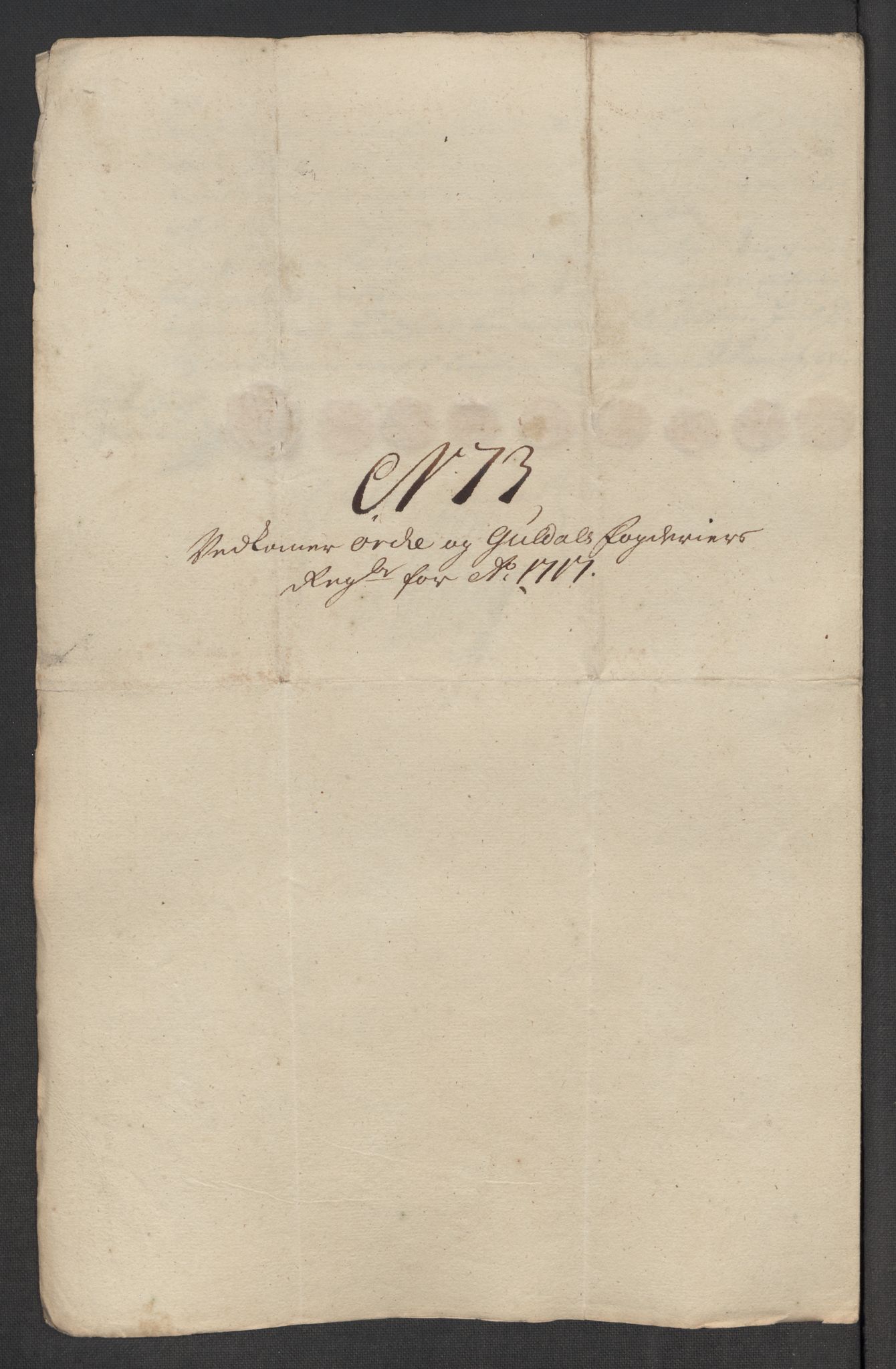 Rentekammeret inntil 1814, Reviderte regnskaper, Fogderegnskap, RA/EA-4092/R60/L3969: Fogderegnskap Orkdal og Gauldal, 1717, p. 520