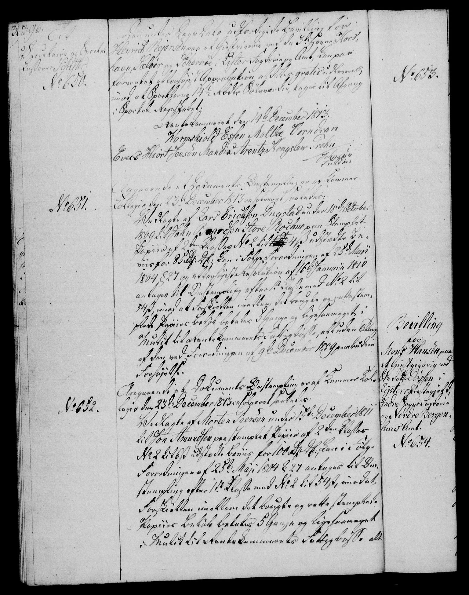 Rentekammeret, Kammerkanselliet, AV/RA-EA-3111/G/Gg/Gga/L0020: Norsk ekspedisjonsprotokoll med register (merket RK 53.20), 1811-1814, p. 396