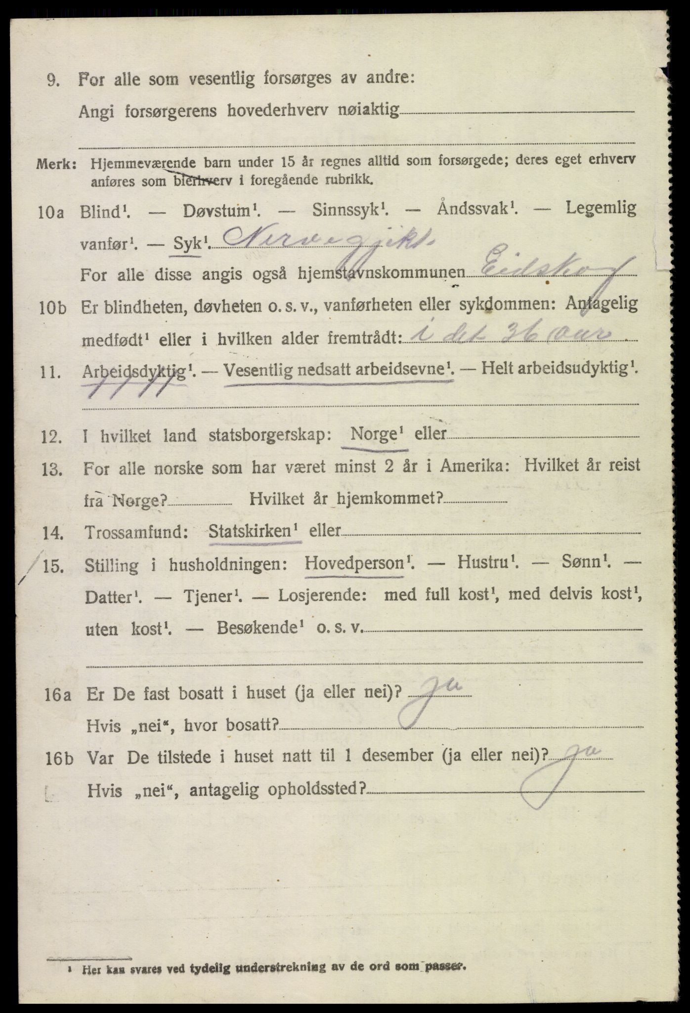 SAH, 1920 census for Eidskog, 1920, p. 4786