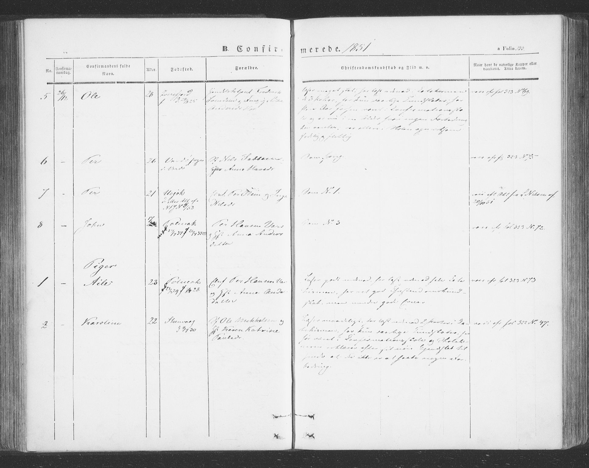 Tana sokneprestkontor, AV/SATØ-S-1334/H/Ha/L0001kirke: Parish register (official) no. 1, 1846-1861, p. 133