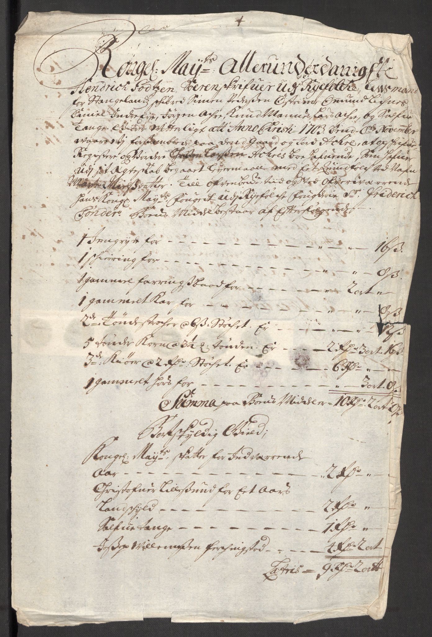 Rentekammeret inntil 1814, Reviderte regnskaper, Fogderegnskap, RA/EA-4092/R47/L2860: Fogderegnskap Ryfylke, 1703-1705, p. 40