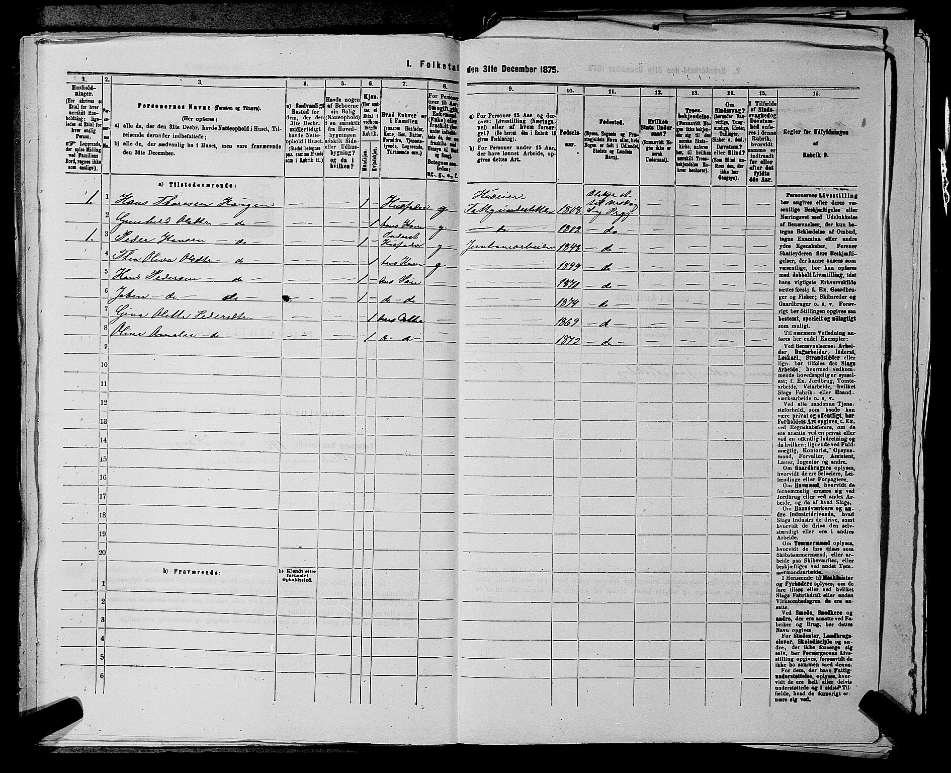 RA, 1875 census for 0224P Aurskog, 1875, p. 1354