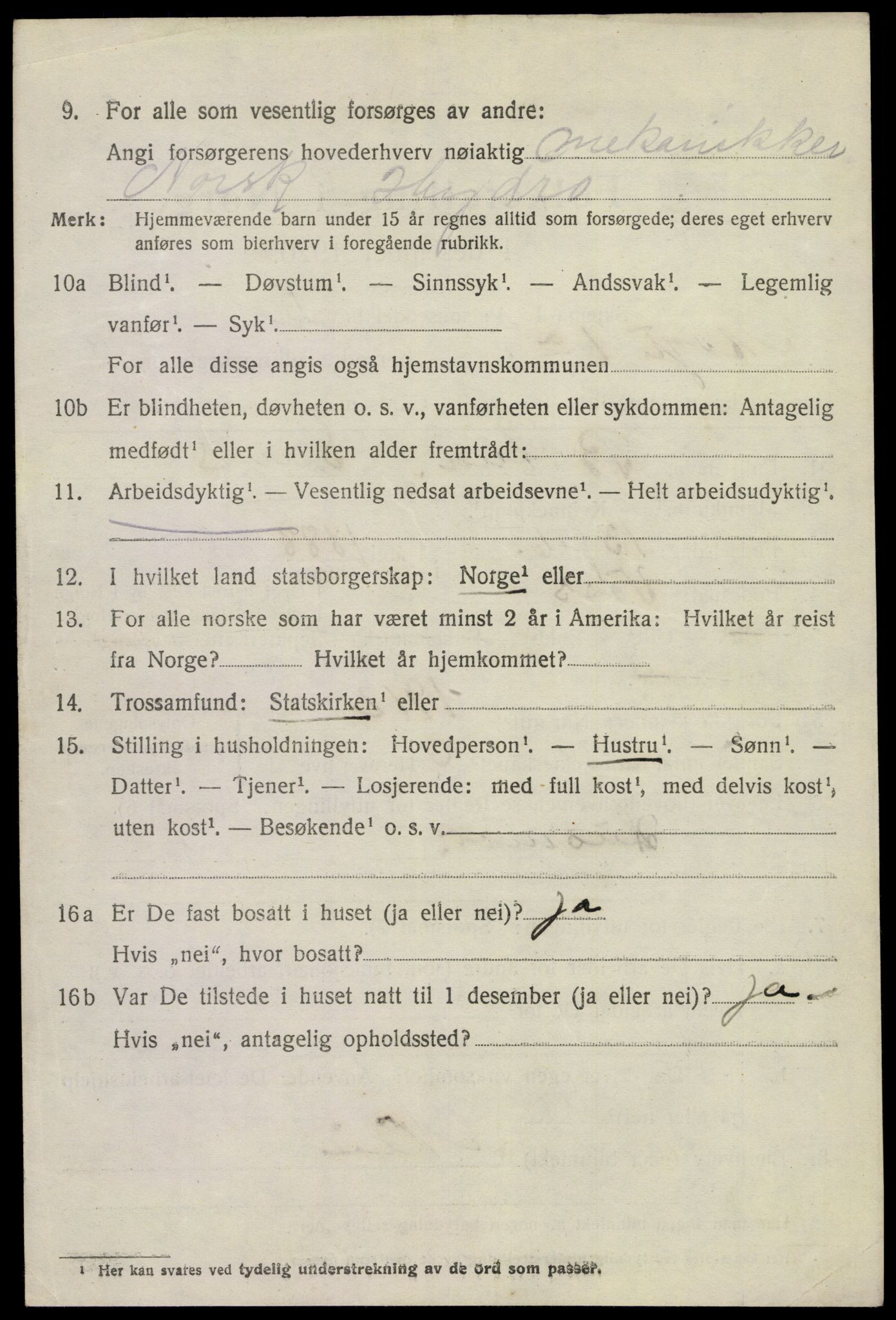 SAKO, 1920 census for Tinn, 1920, p. 12463