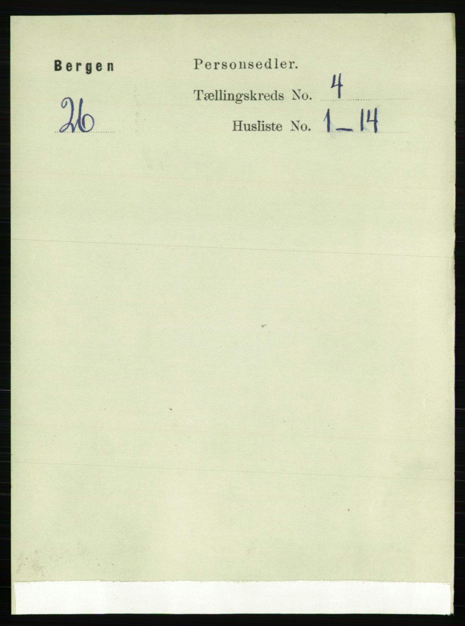 RA, 1891 Census for 1301 Bergen, 1891, p. 12502