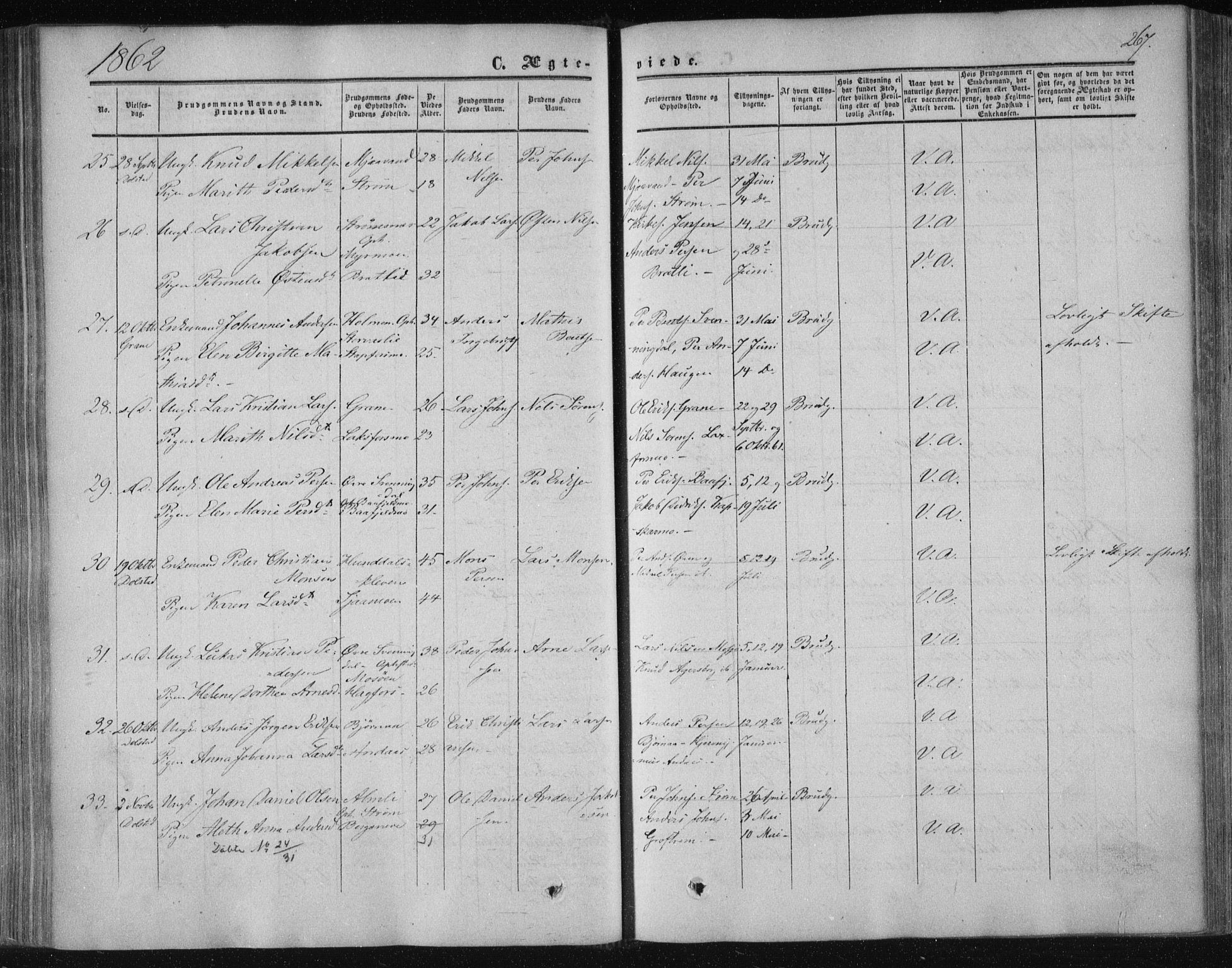 Ministerialprotokoller, klokkerbøker og fødselsregistre - Nordland, AV/SAT-A-1459/820/L0293: Parish register (official) no. 820A14, 1855-1865, p. 267