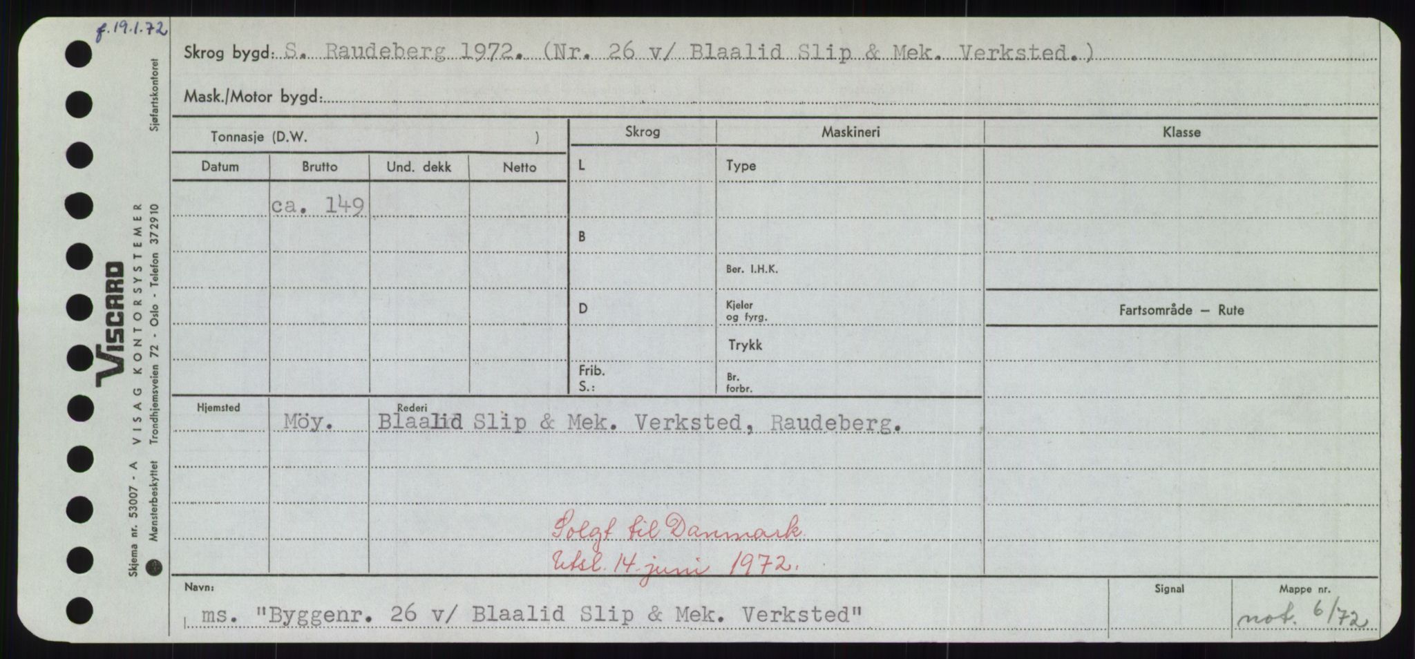 Sjøfartsdirektoratet med forløpere, Skipsmålingen, AV/RA-S-1627/H/Hd/L0006: Fartøy, Byg-Båt, p. 19