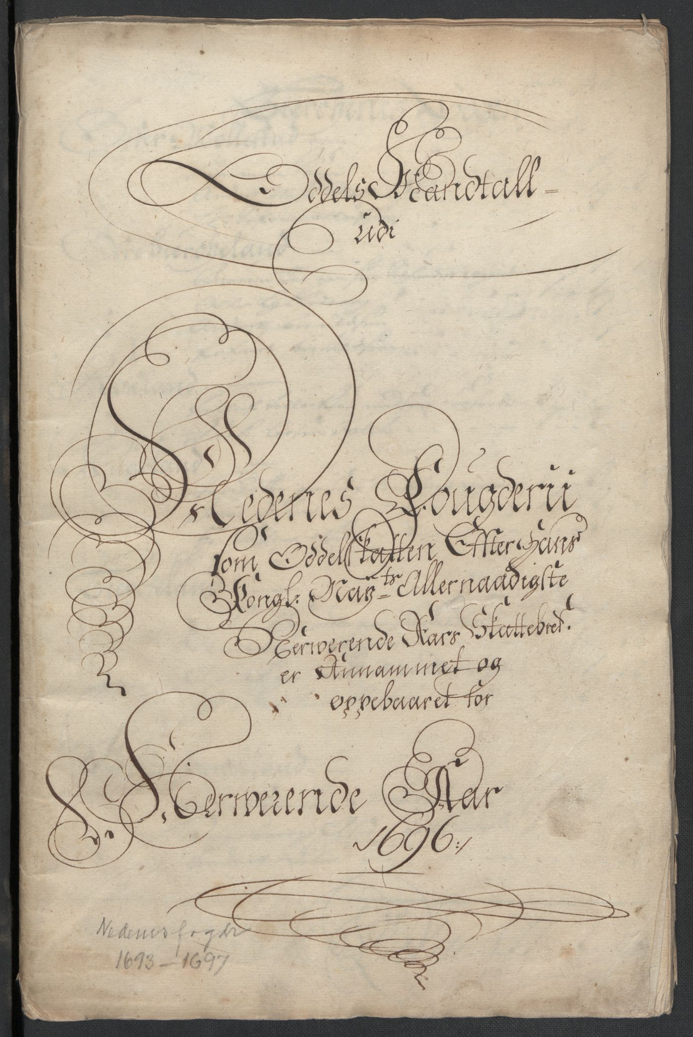 Rentekammeret inntil 1814, Reviderte regnskaper, Fogderegnskap, AV/RA-EA-4092/R39/L2313: Fogderegnskap Nedenes, 1696-1697, p. 73