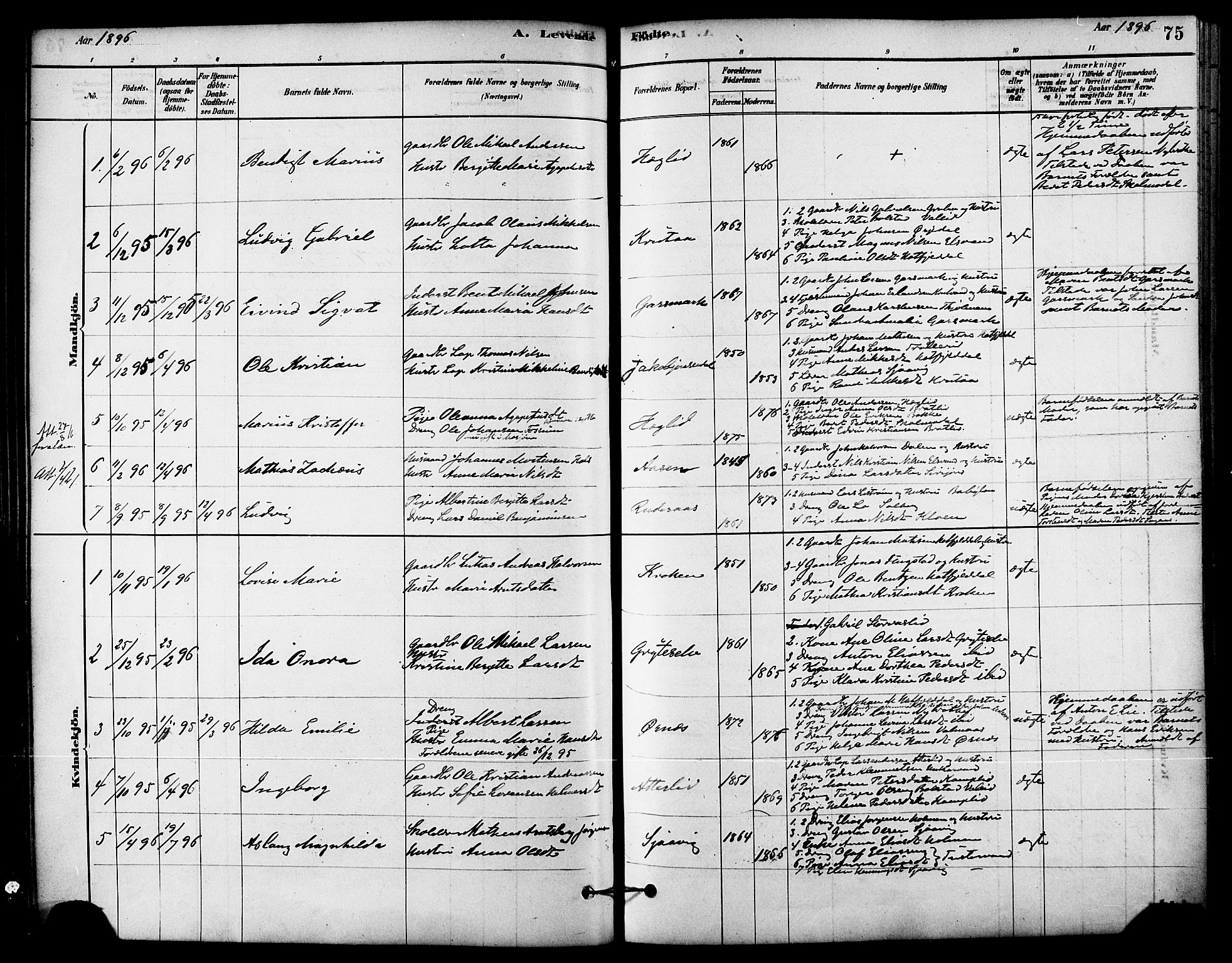 Ministerialprotokoller, klokkerbøker og fødselsregistre - Nordland, AV/SAT-A-1459/823/L0325: Parish register (official) no. 823A02, 1878-1898, p. 75