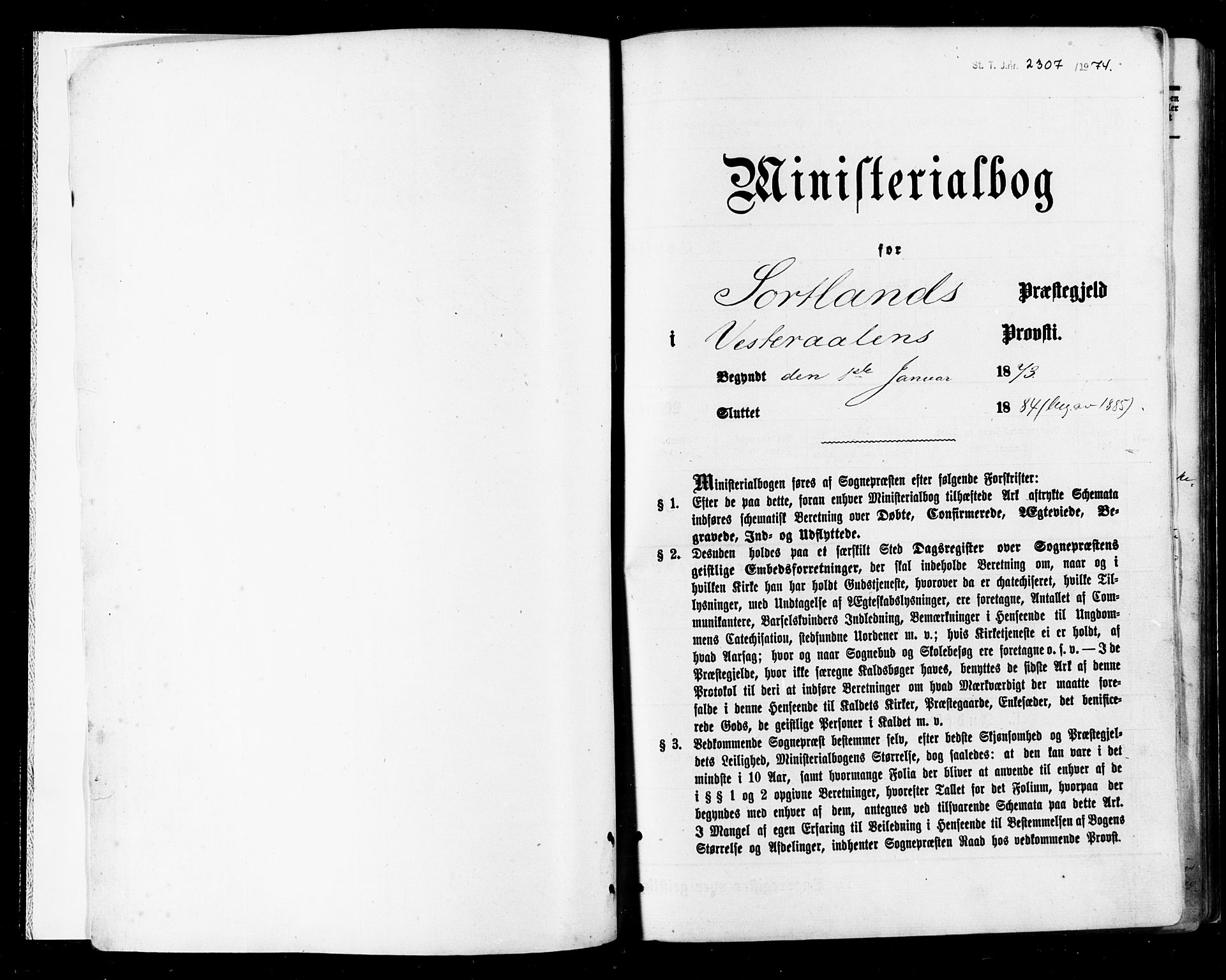 Ministerialprotokoller, klokkerbøker og fødselsregistre - Nordland, SAT/A-1459/895/L1370: Parish register (official) no. 895A05, 1873-1884
