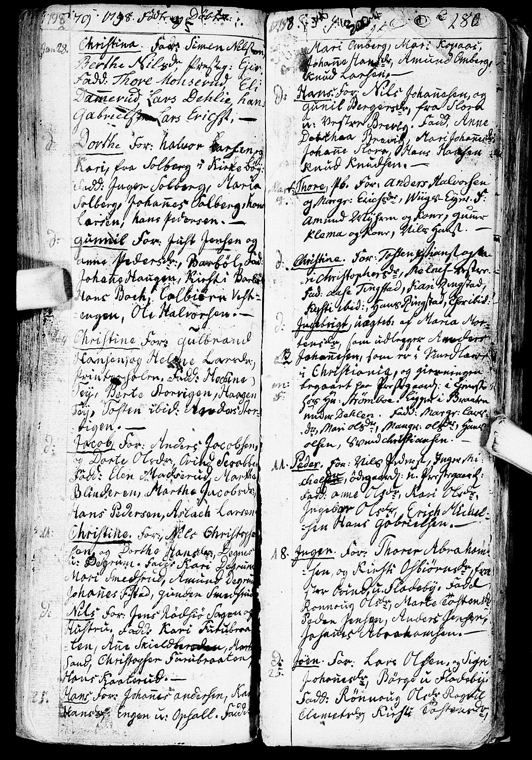 Enebakk prestekontor Kirkebøker, AV/SAO-A-10171c/F/Fa/L0002: Parish register (official) no. I 2, 1755-1806, p. 279-280