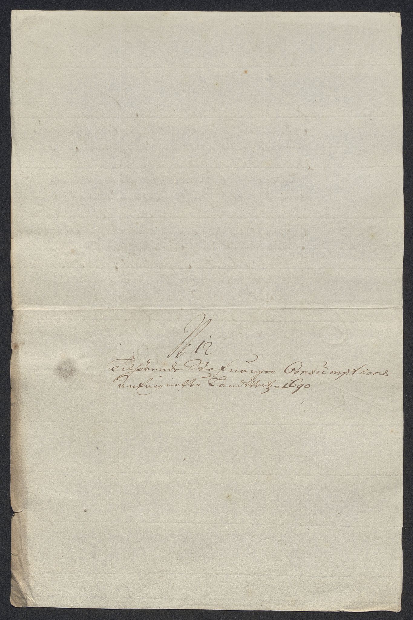 Rentekammeret inntil 1814, Reviderte regnskaper, Byregnskaper, AV/RA-EA-4066/R/Ro/L0333: [O25] Konsumpsjonsregnskap, 1690-1704, p. 25