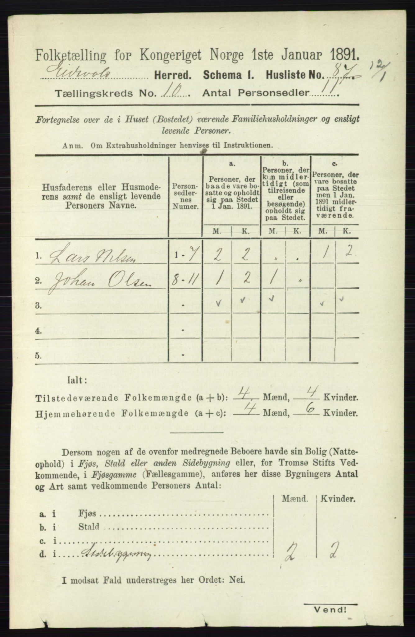 RA, 1891 census for 0237 Eidsvoll, 1891, p. 6766