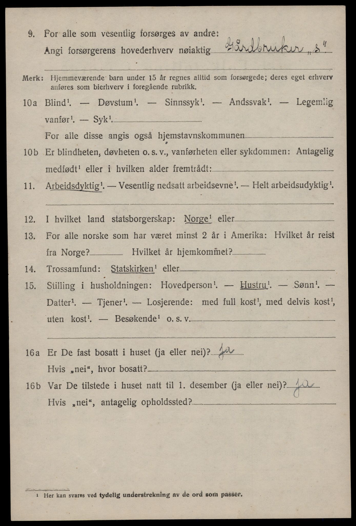 SAKO, 1920 census for Nissedal, 1920, p. 2034