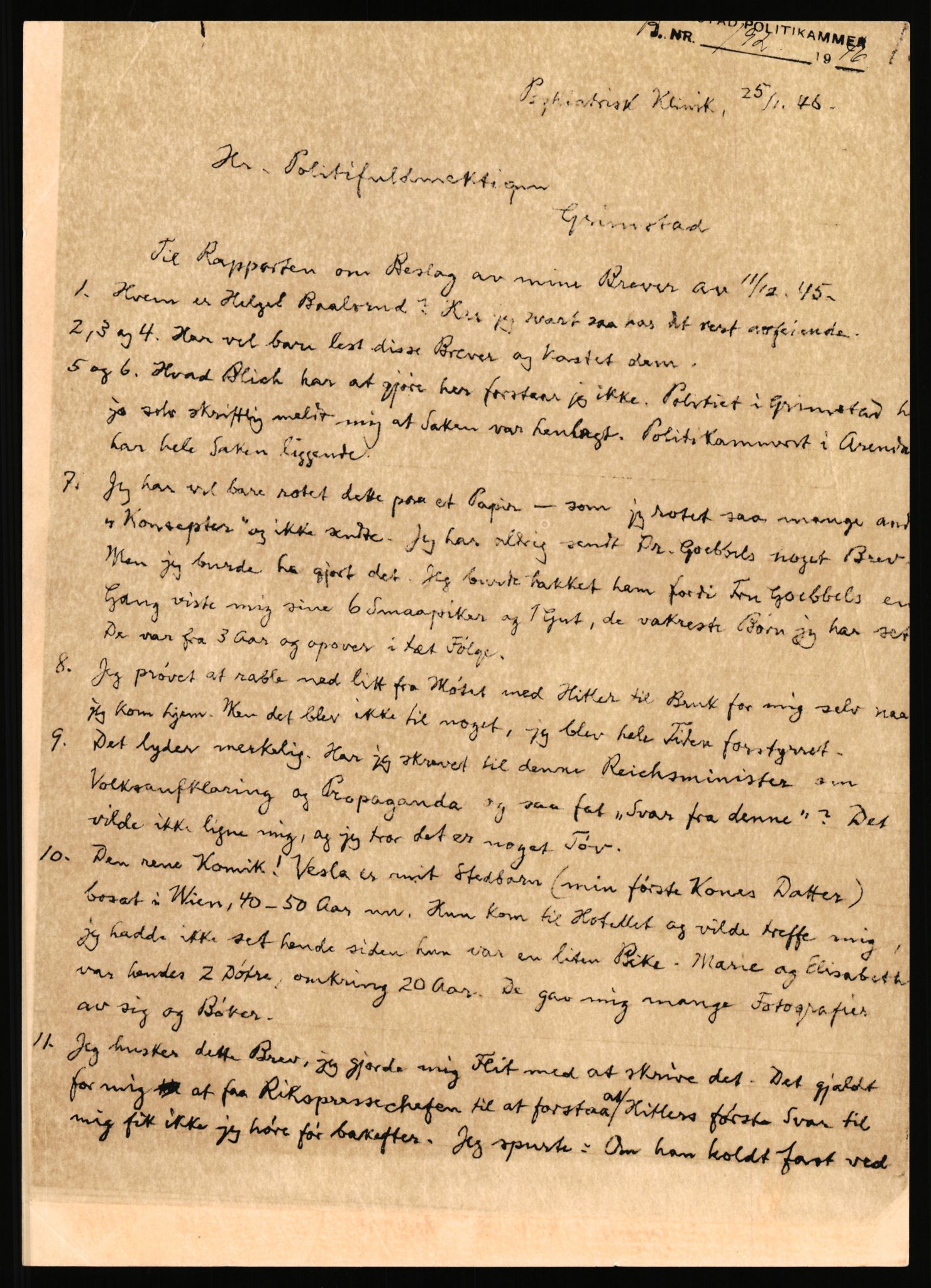 Landssvikarkivet, Arendal politikammer, AV/RA-S-3138-25/D/Dc, 1945-1951, p. 123