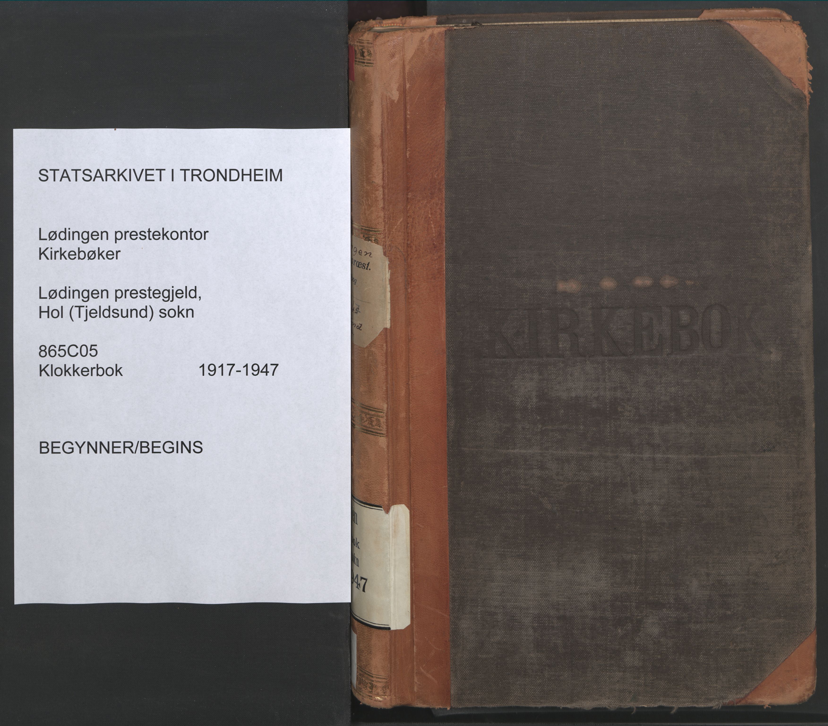 Ministerialprotokoller, klokkerbøker og fødselsregistre - Nordland, SAT/A-1459/865/L0933: Parish register (copy) no. 865C05, 1917-1947