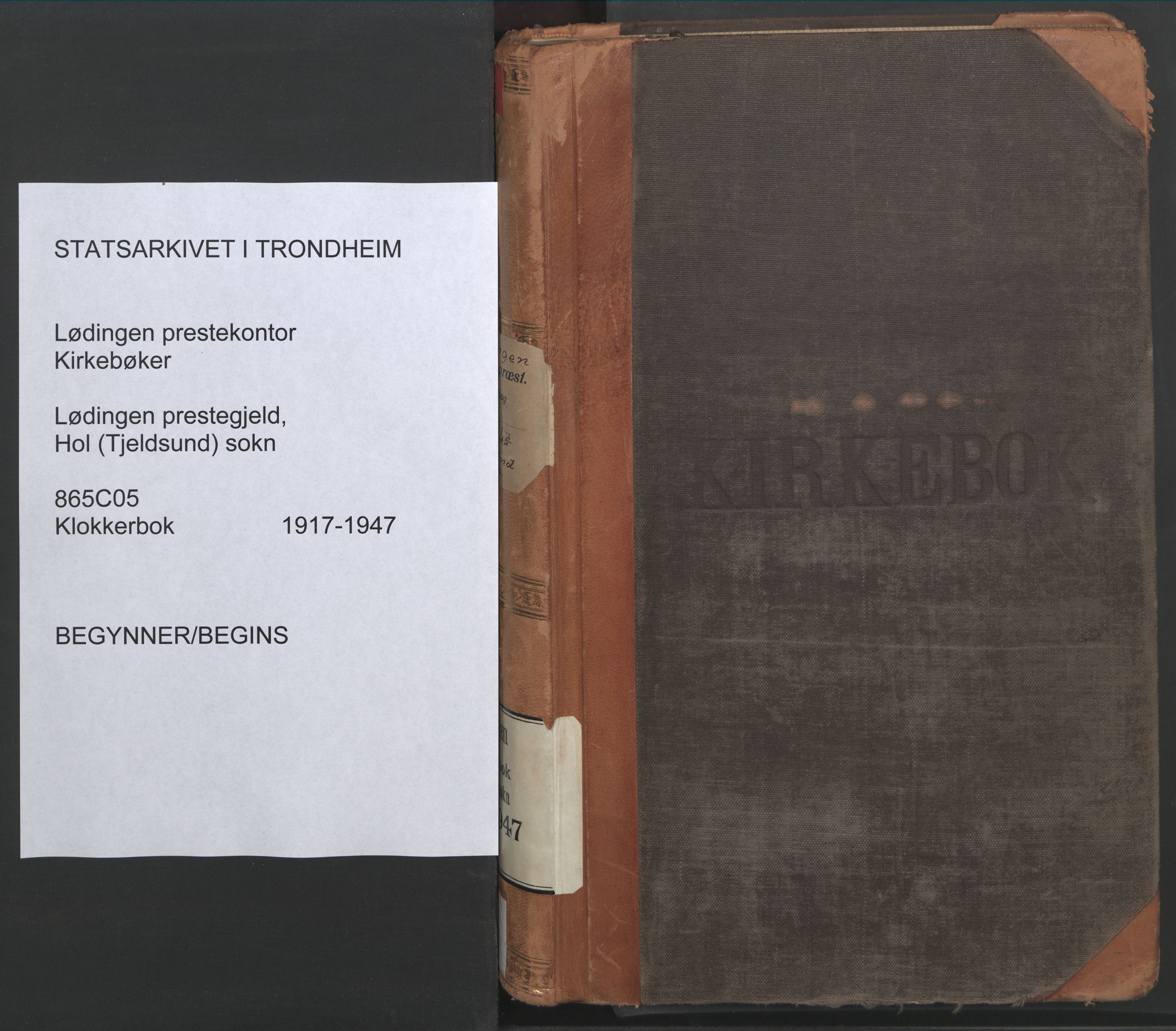 Ministerialprotokoller, klokkerbøker og fødselsregistre - Nordland, AV/SAT-A-1459/865/L0933: Parish register (copy) no. 865C05, 1917-1947