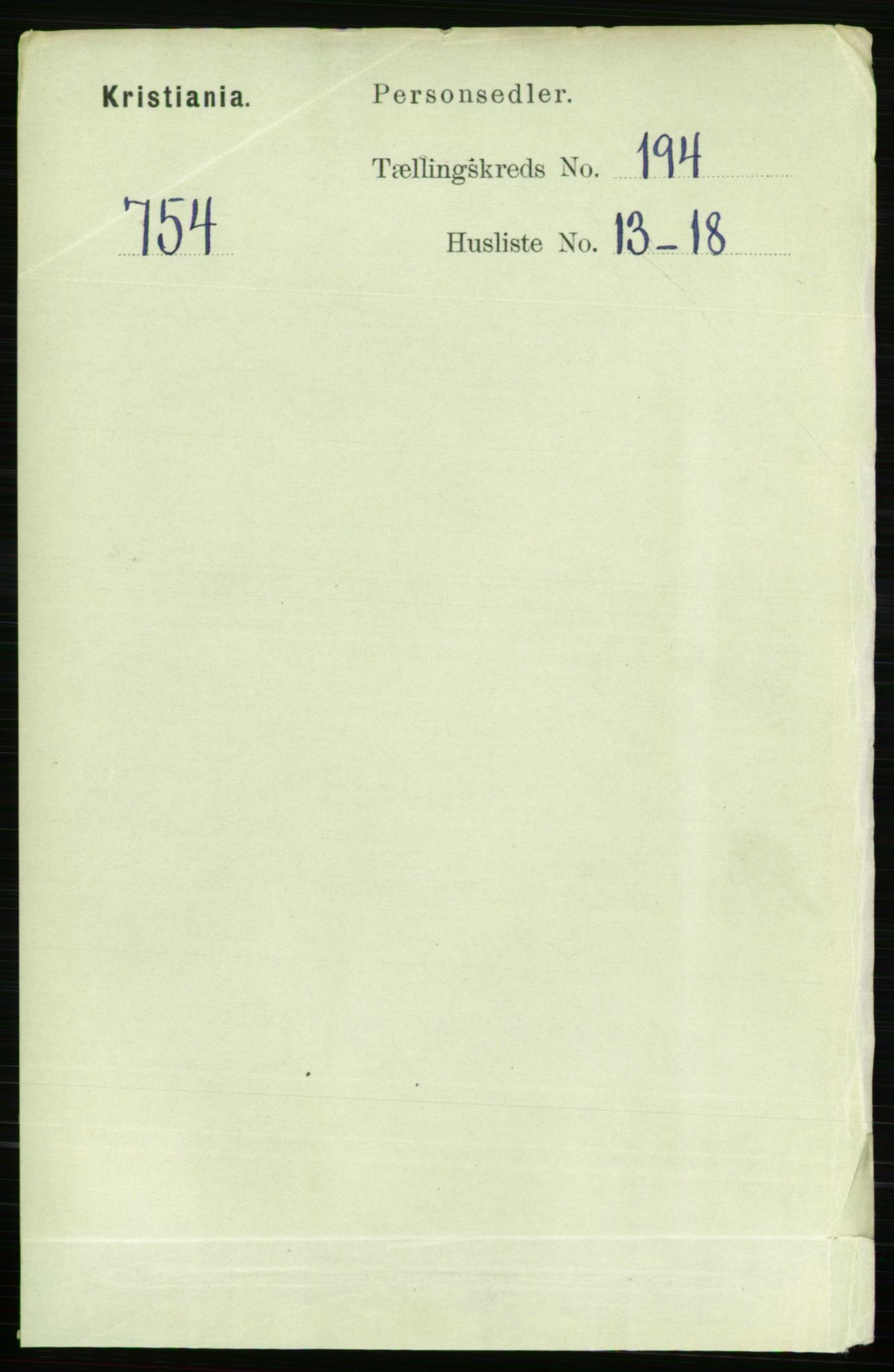 RA, 1891 census for 0301 Kristiania, 1891, p. 117044