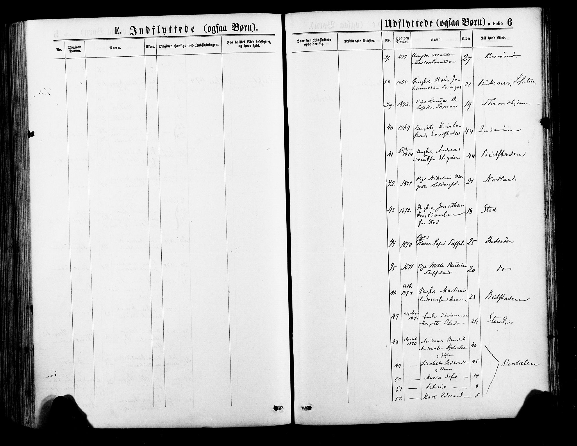 Ministerialprotokoller, klokkerbøker og fødselsregistre - Nord-Trøndelag, AV/SAT-A-1458/735/L0348: Parish register (official) no. 735A09 /1, 1873-1883, p. 6