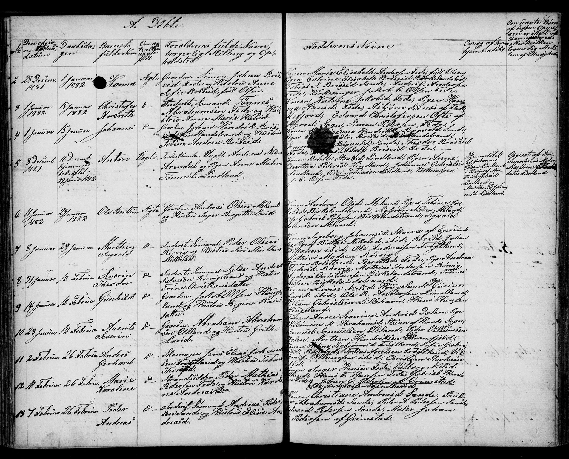 Kvinesdal sokneprestkontor, SAK/1111-0026/F/Fb/Fba/L0003: Parish register (copy) no. B 3, 1858-1893, p. 81