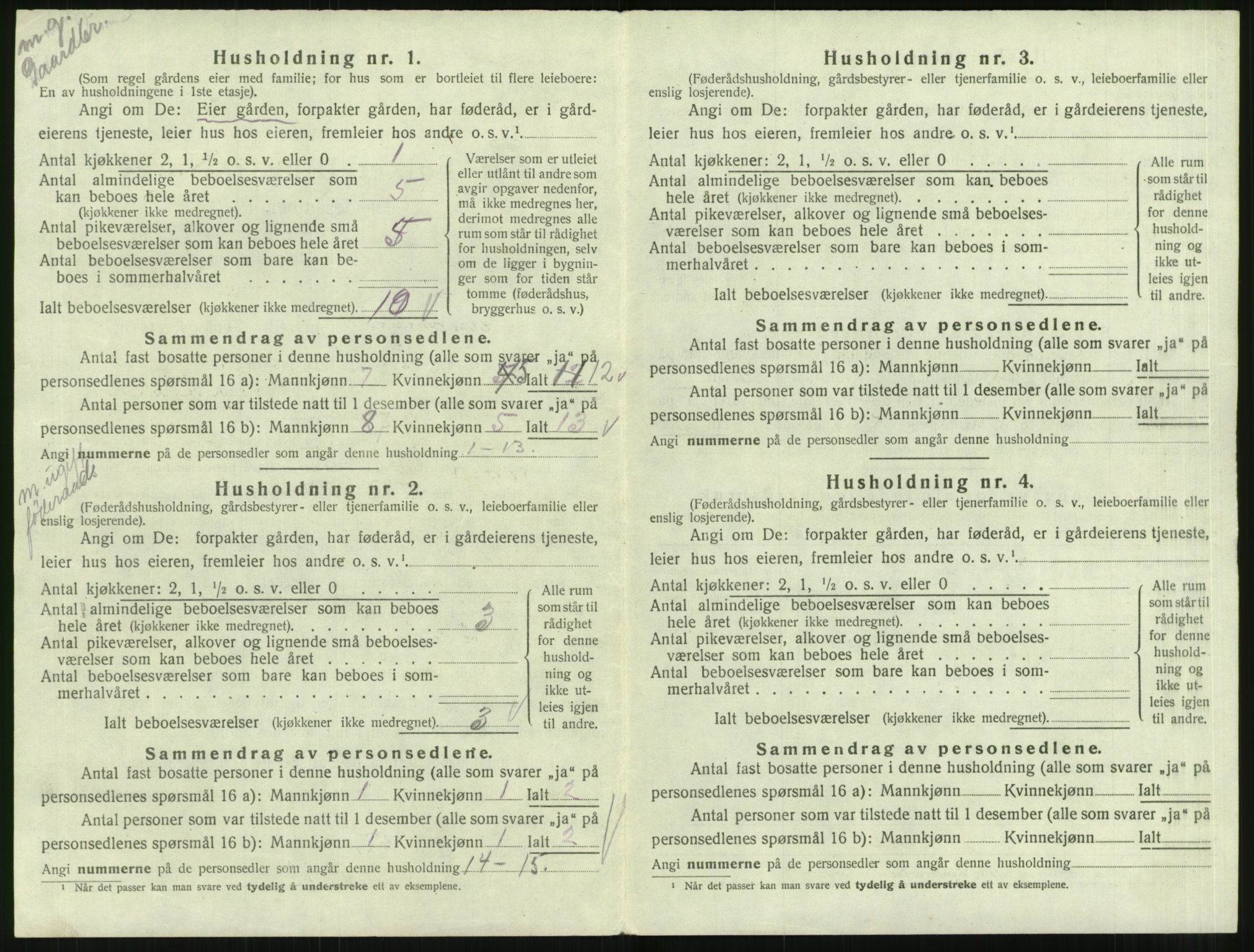 SAT, 1920 census for Ålvundeid, 1920, p. 23