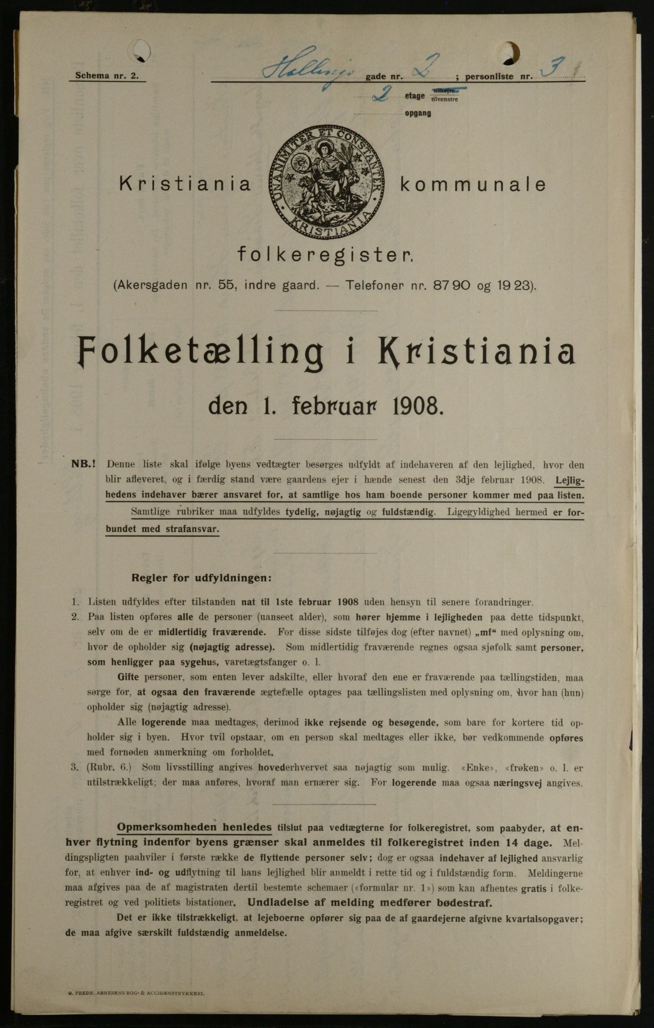 OBA, Municipal Census 1908 for Kristiania, 1908, p. 30791