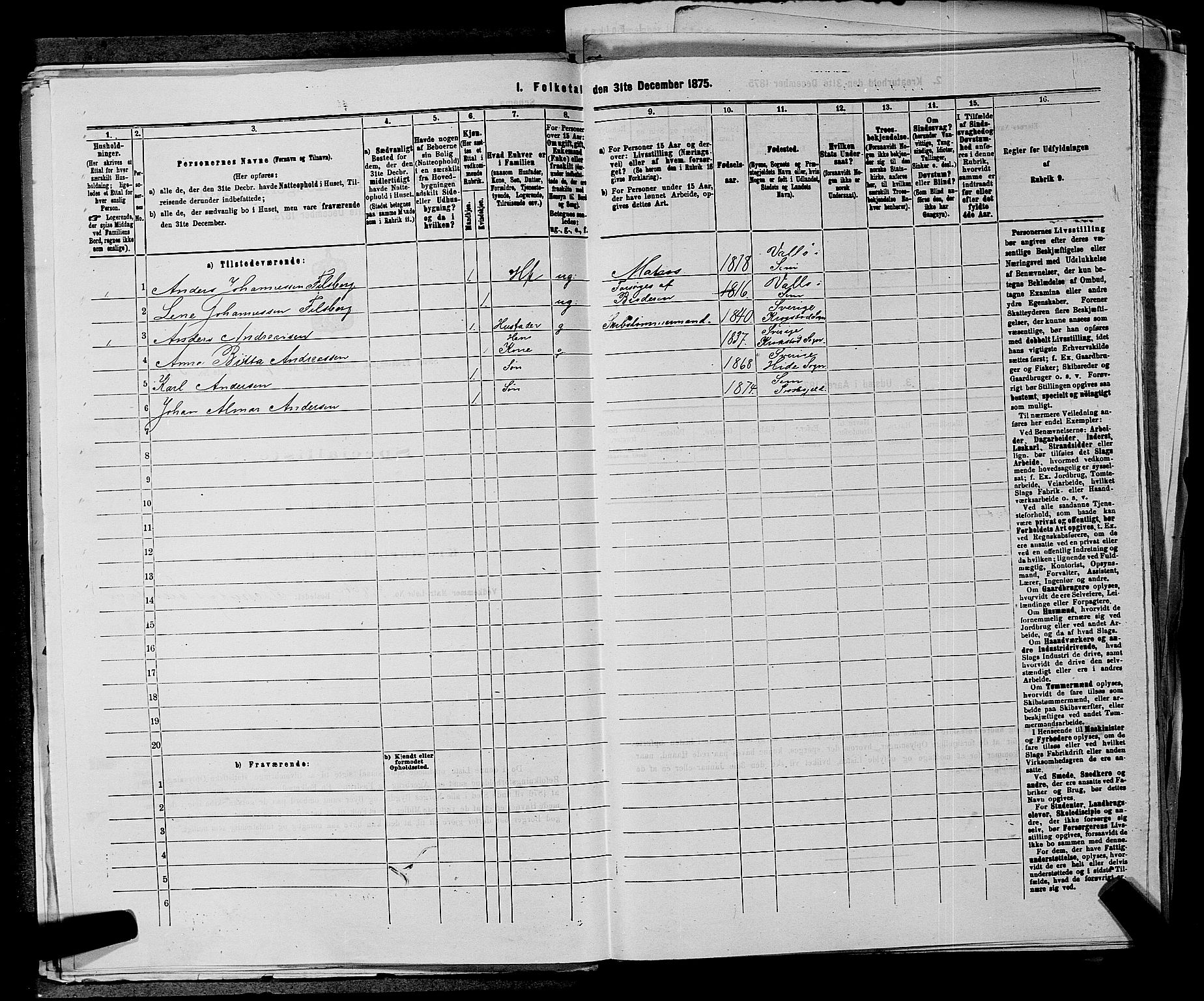 SAKO, 1875 census for 0721P Sem, 1875, p. 1568
