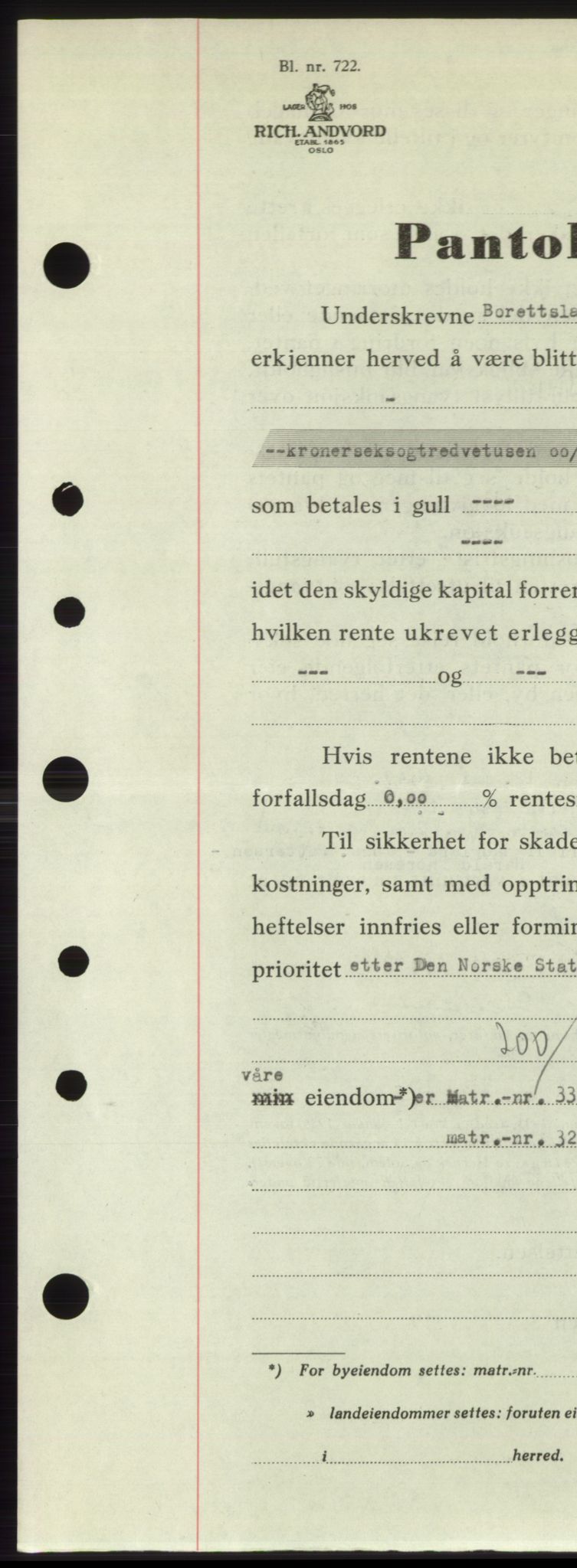 Ålesund byfogd, AV/SAT-A-4384: Mortgage book no. B36-38, 1948-1950, Diary no: : 297/1949